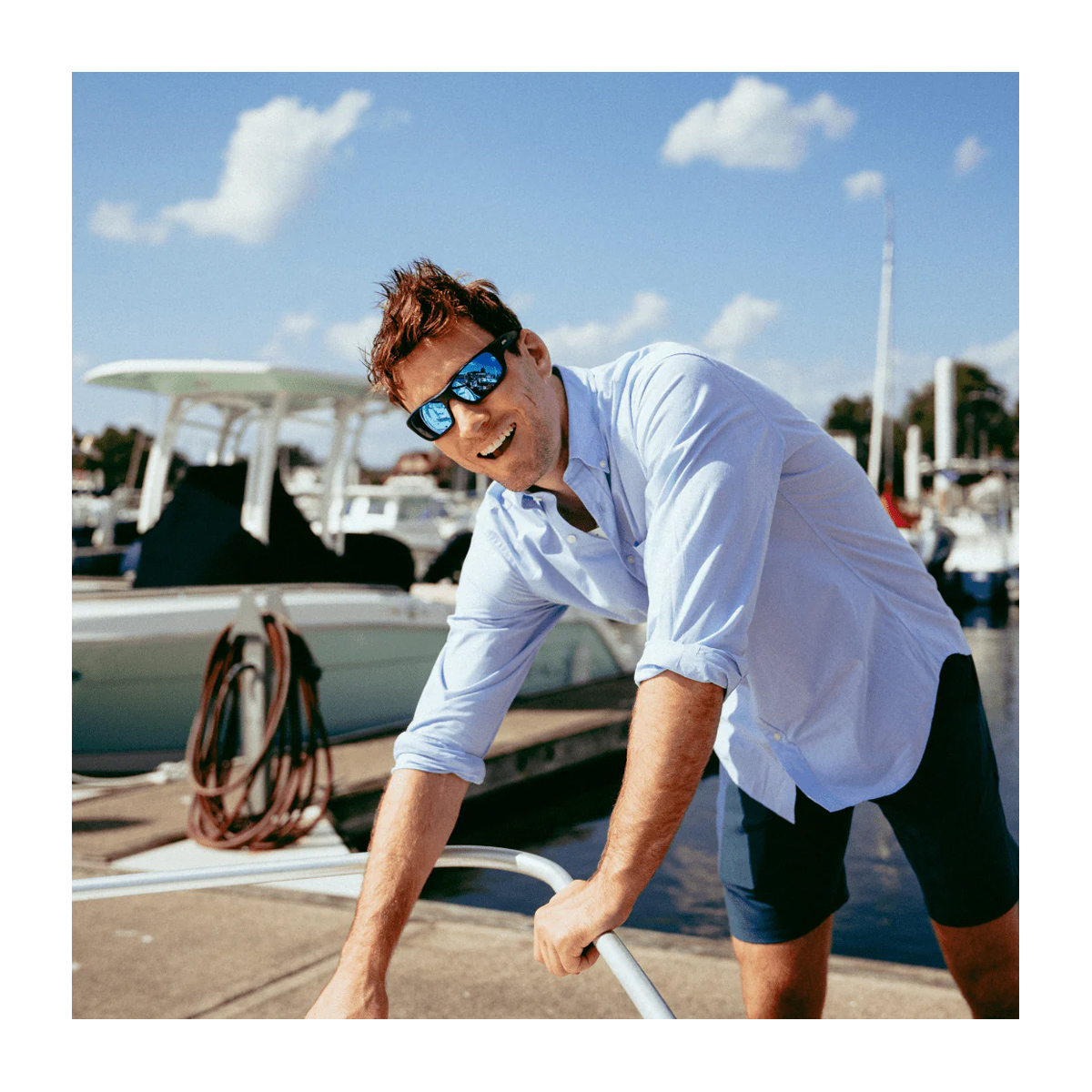 Revo Men's Havana Re1111 Jasper 02 Tortoise-Polarized Acetate Occhiali Da Sole