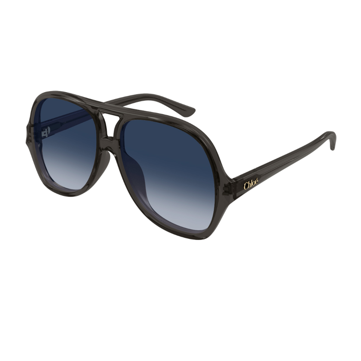 Chloé Women's Grigio Ch0289s Salomé - Linea 001 Grey Blue Recycled Acetate Occhiali Da Sole