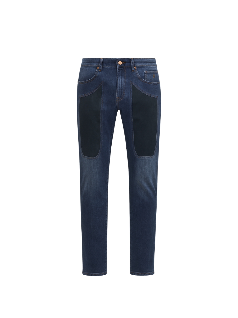 Jeckerson Jeans aus Baumwollstretch, Modell James Skinny, Farbe blau