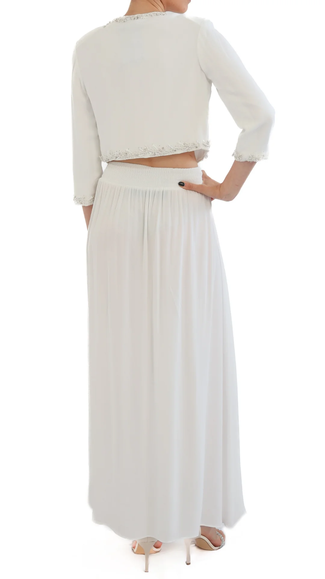 MIRIAM STELLA Miriam Stella LONG SKIRT WITH CORAL EMRBOIDERY SET — 4/4