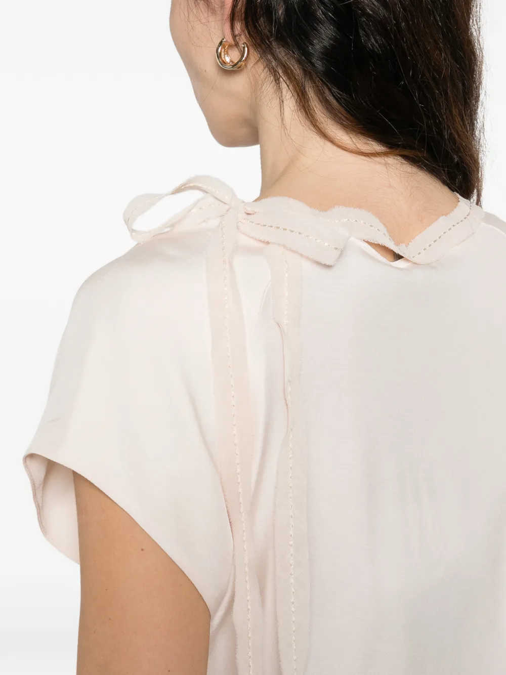 Pinko Pinko BERTHA BLUSA TWILL CON GEORGET — 5/6