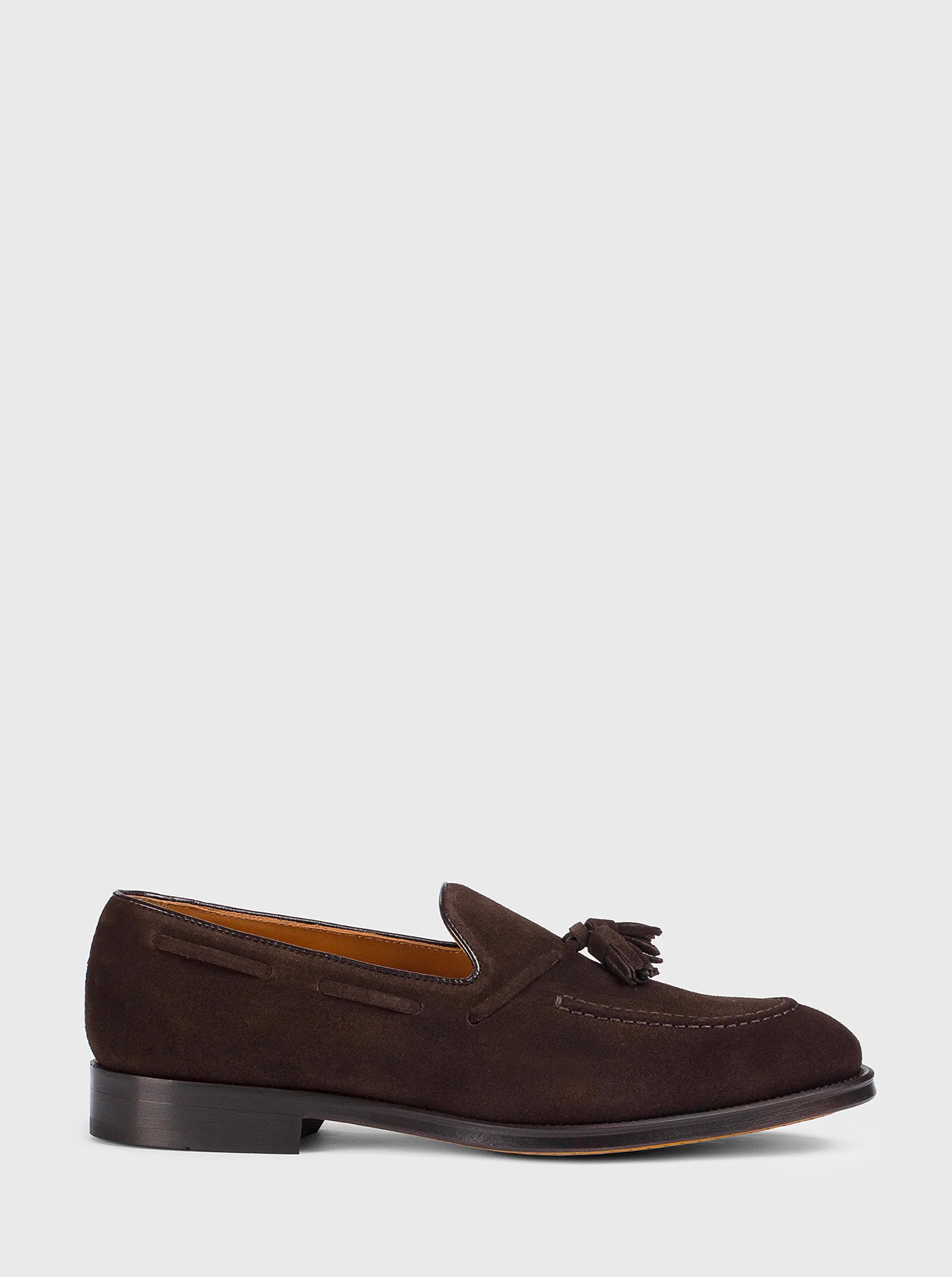 Doucal's Doucal's Mocassino con nappine in suede marrone — 4/8