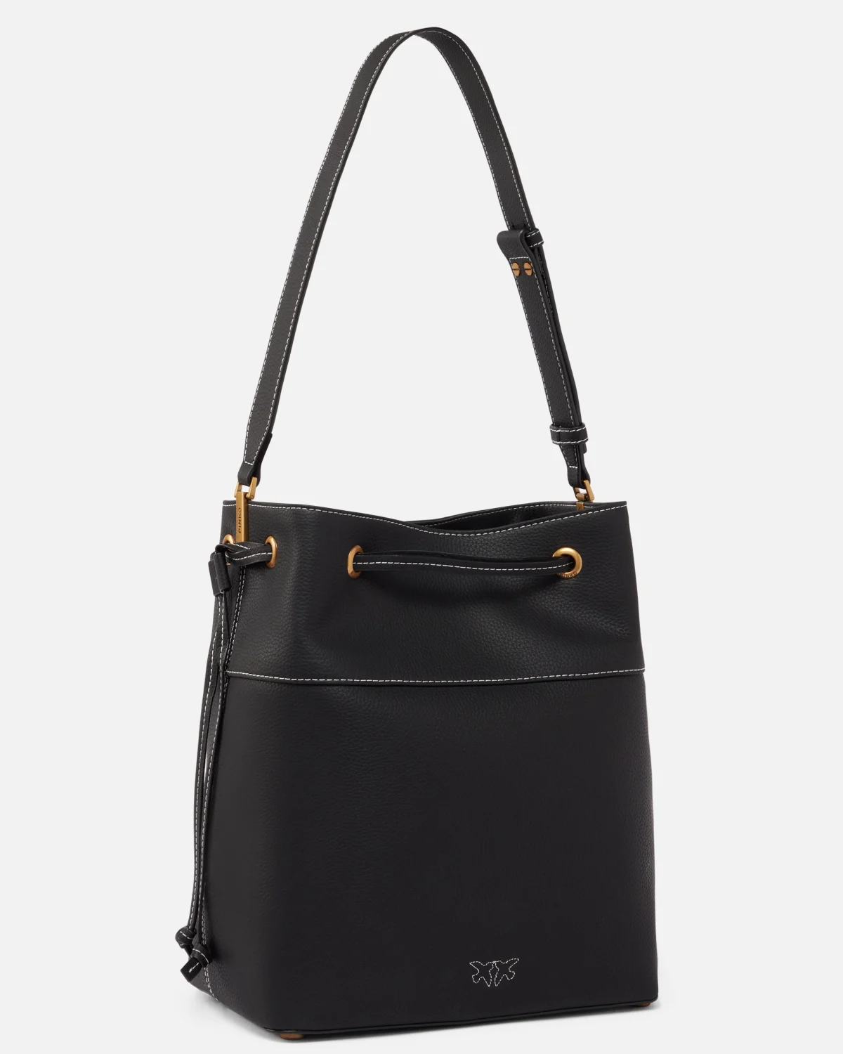 Pinko Pinko Secchiello a spalla medio in pelle — 3/4