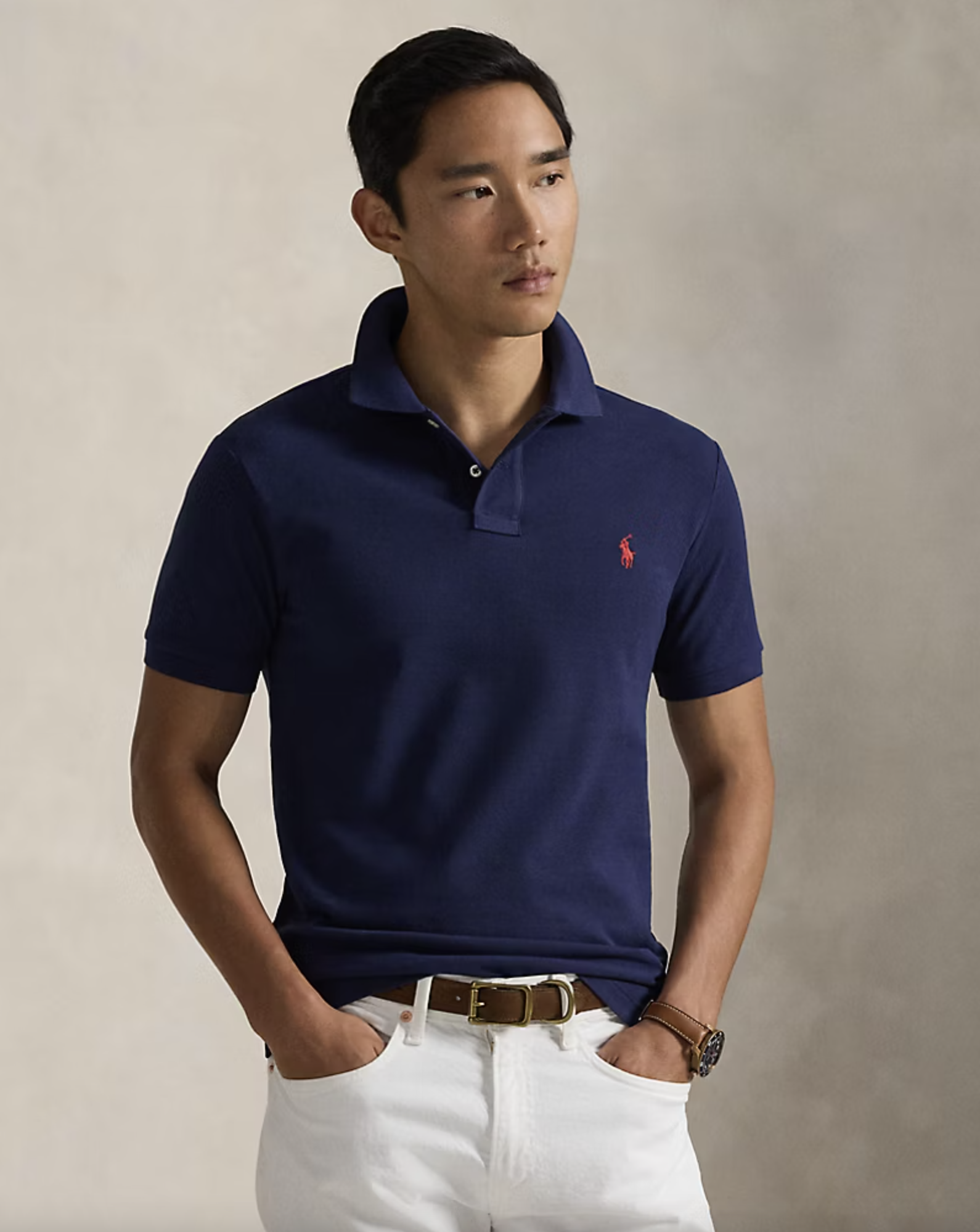 Ralph Lauren Slim Fit Mesh Polo Shirt