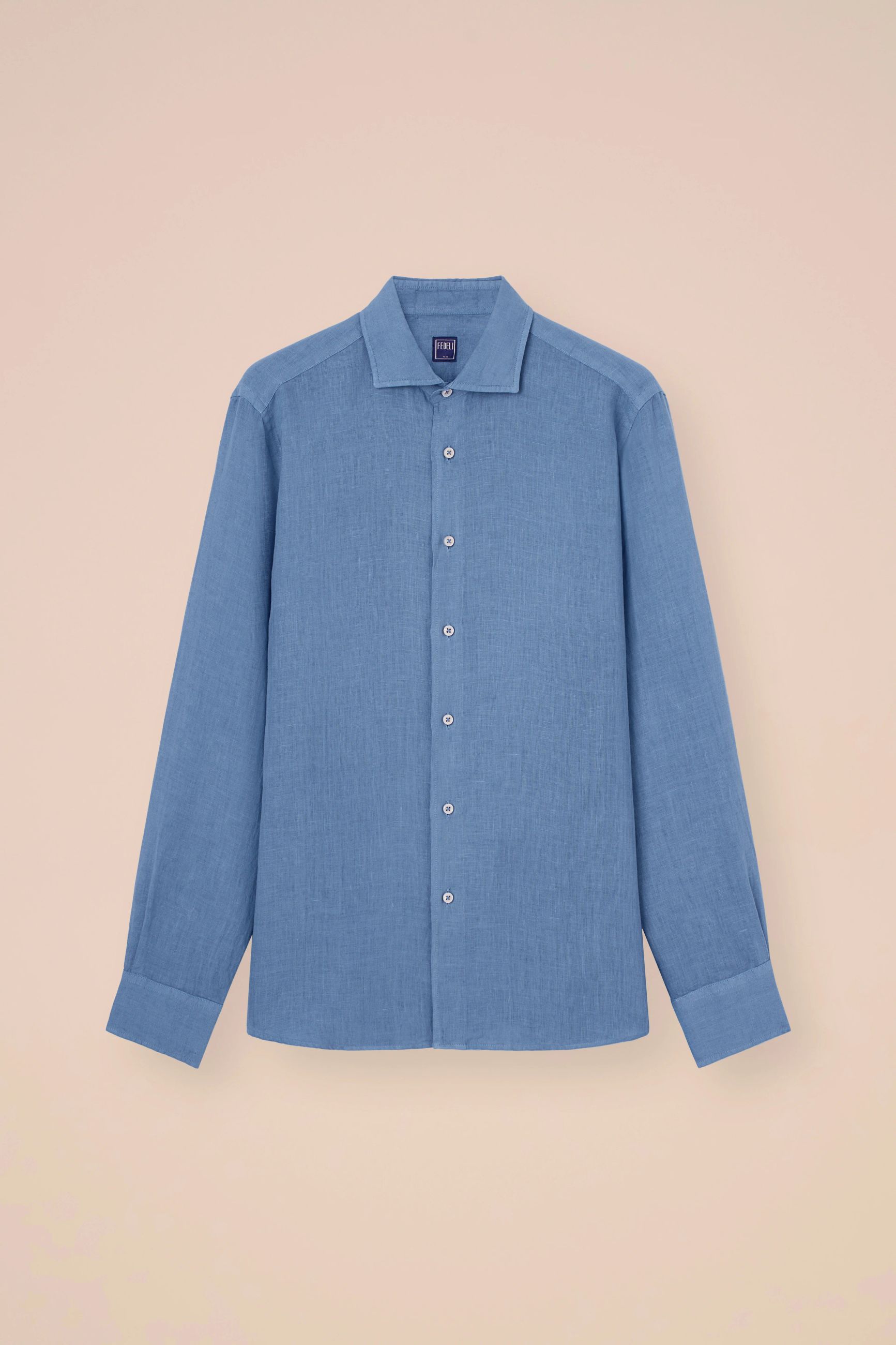 Fedeli Fedeli SHIRT NICK ML. LINO TESSUTO DUSTY — 5/5