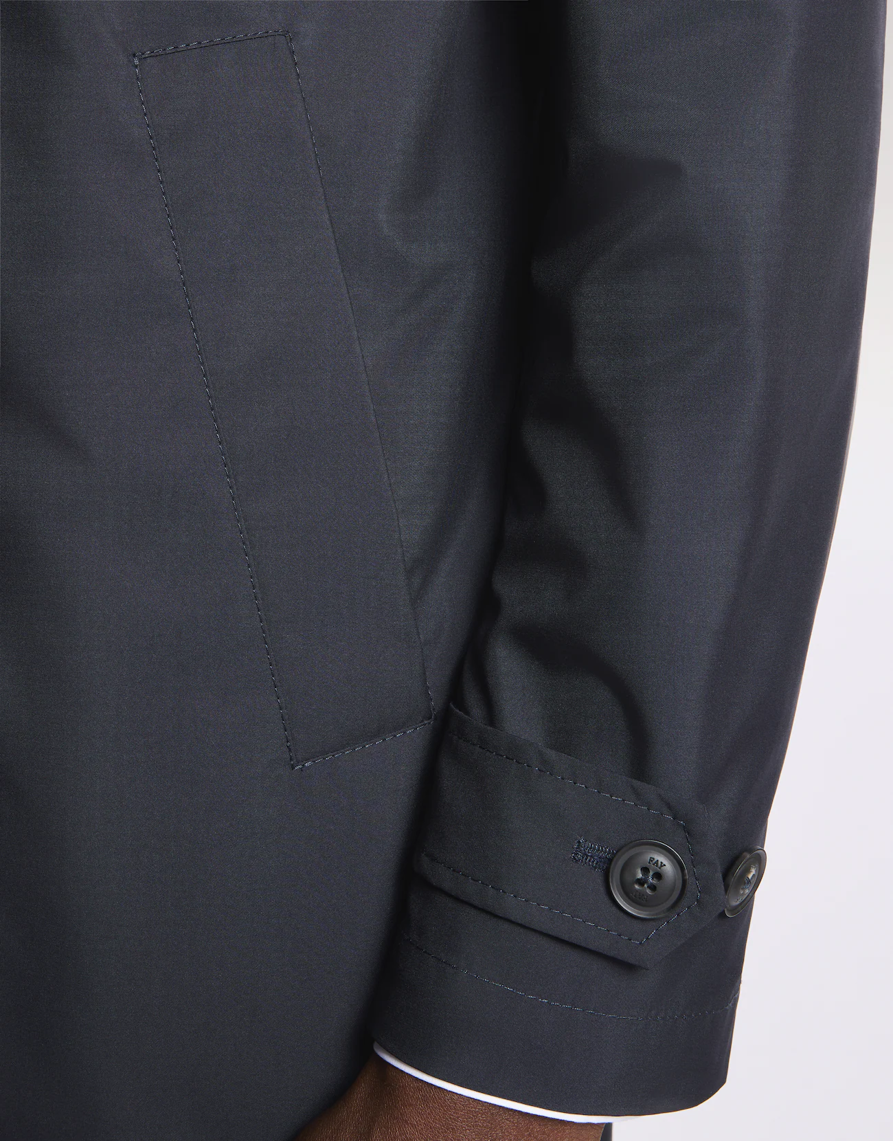 Fay Fay Morning Coat in Popeline Tecnico — 3/4