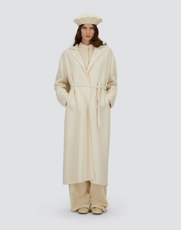 Herno Herno CAPPOTTO CON CINTURA IN NEW MODERN WOOL — 3/4