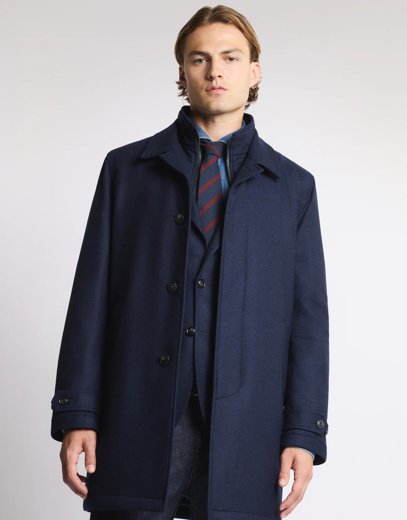 Fay Fay Morning Coat in Popeline Tecnico — 5/21