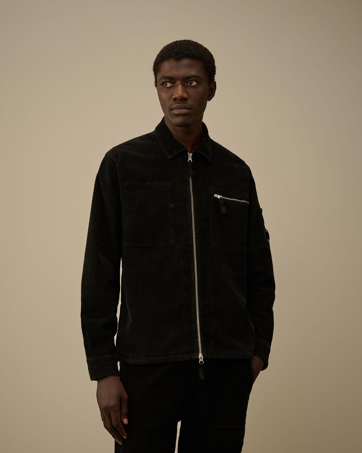 CP Company Cp Company Corduroy Lens Zipped Overshirt — 4/4