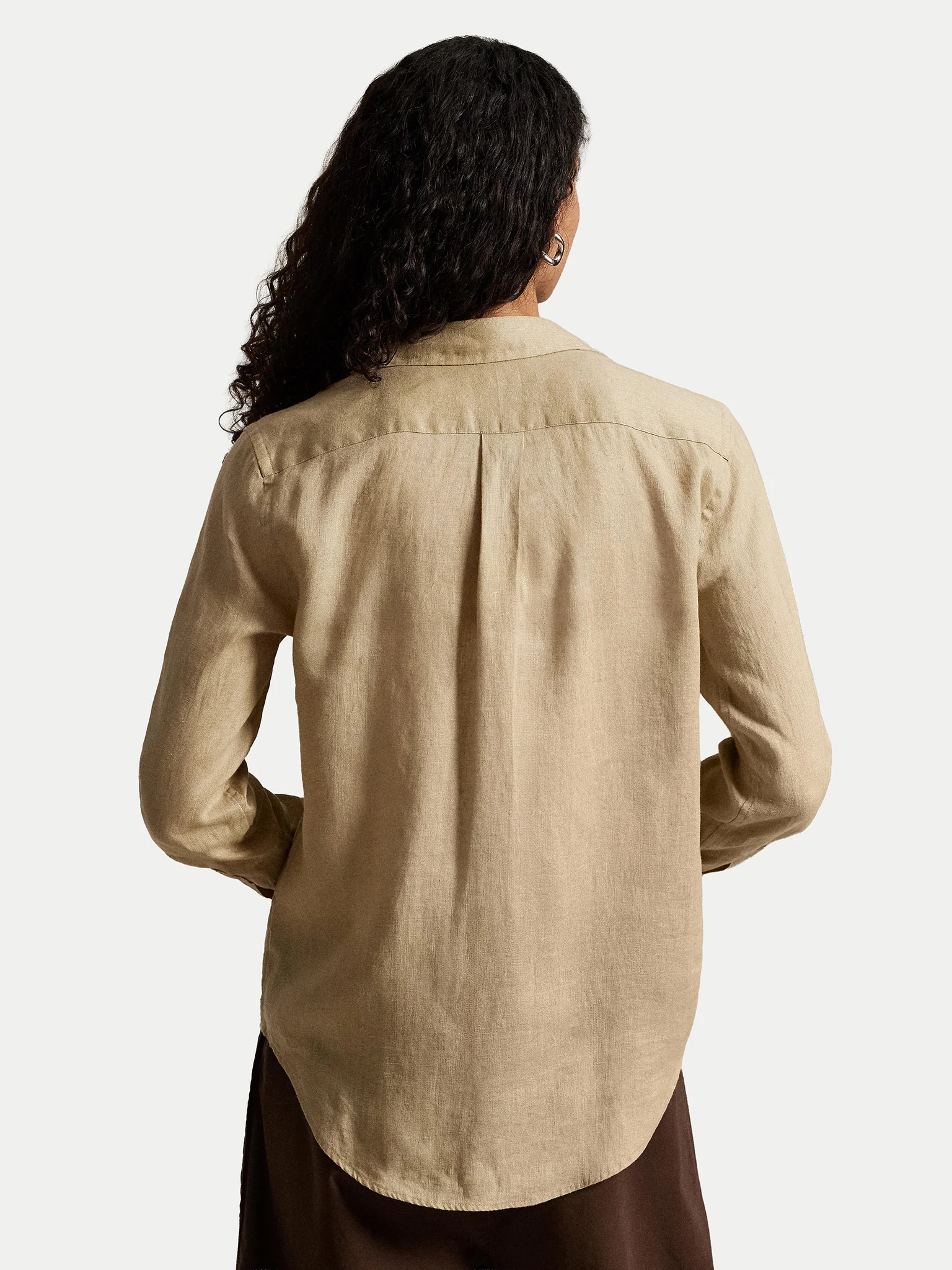 RALPH LAUREN Ralph Lauren Camicia donna in lino con logo — 4/4