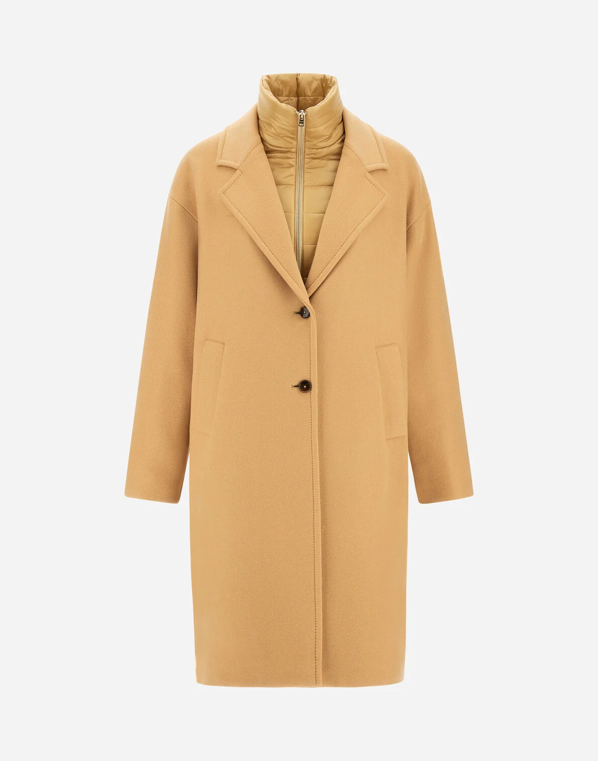 Herno Herno CAPPOTTO IN VELOUR WOOL CLOTH E NYLON ULTRALIGHT — 4/4