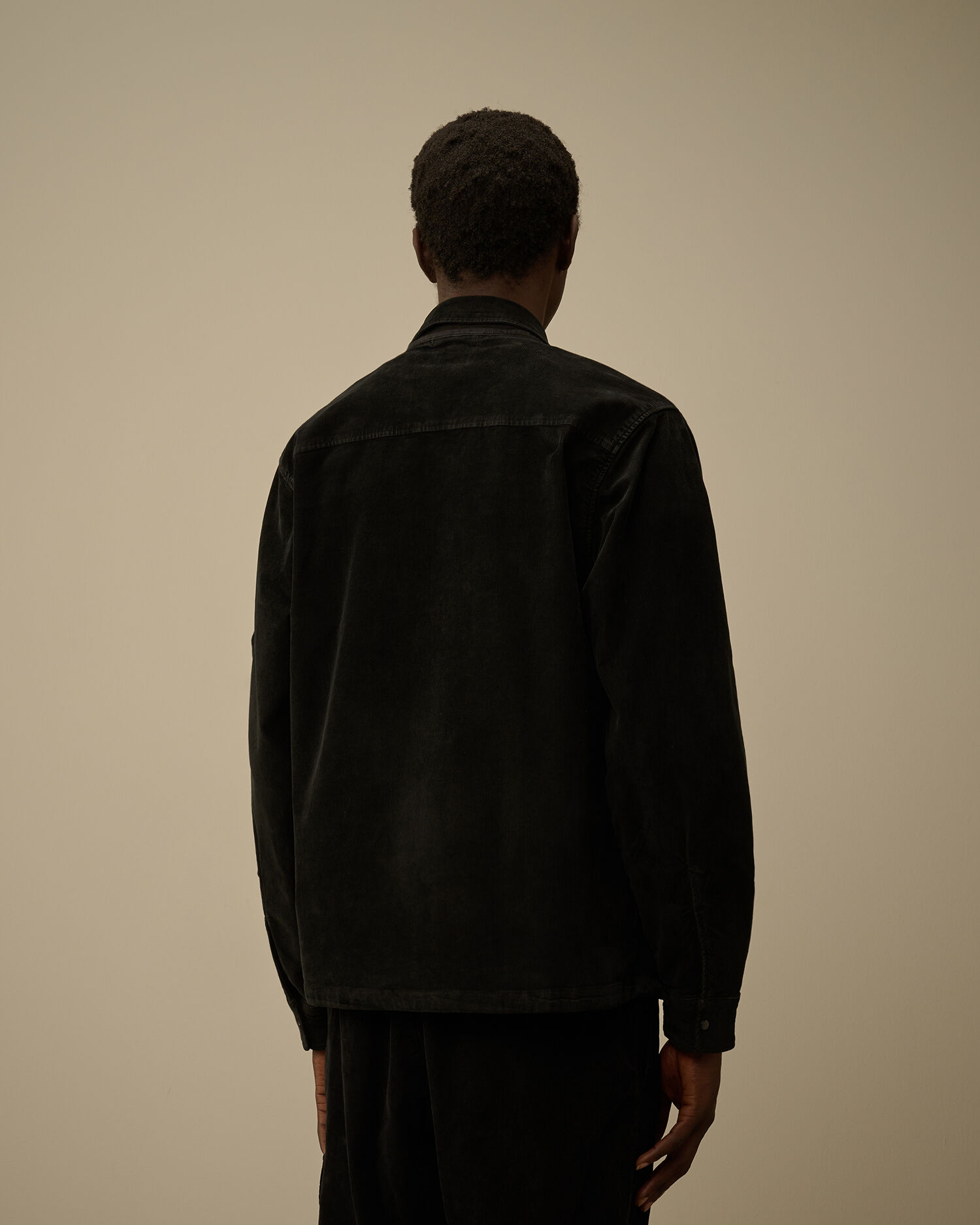 CP Company Cp Company Corduroy Lens Zipped Overshirt — 3/4