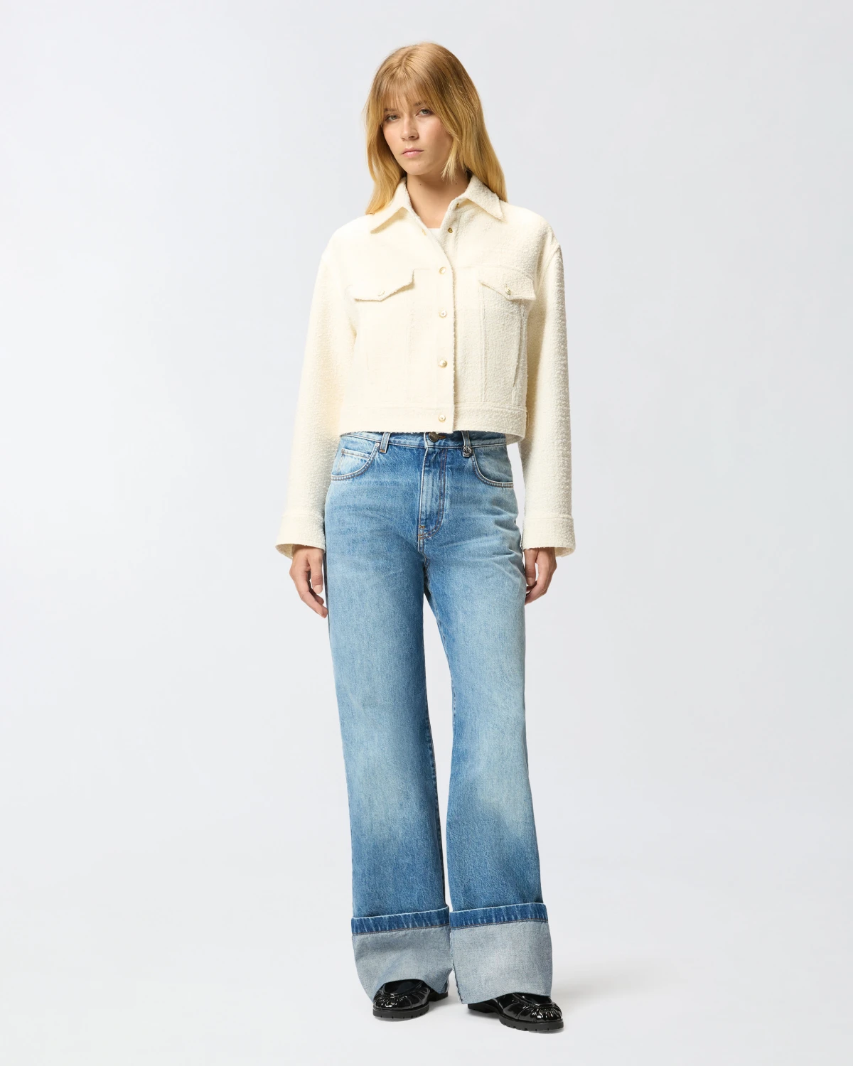 Pinko Pinko GELATO GIUBBINO TWEED FANTASIA ACCOPPIATO — 3/4
