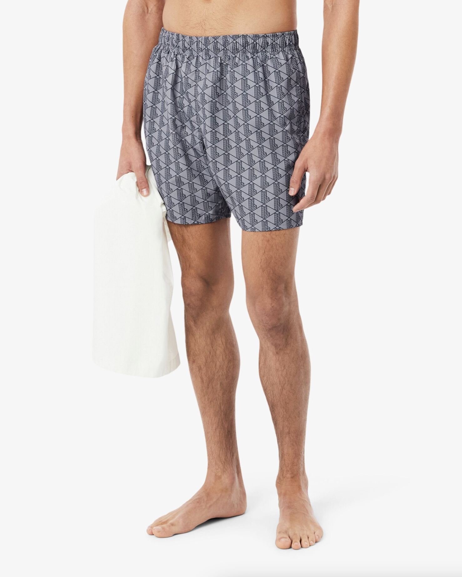 Lacoste Lacoste Boxer mare midi con stampa con monogramma — 2/9