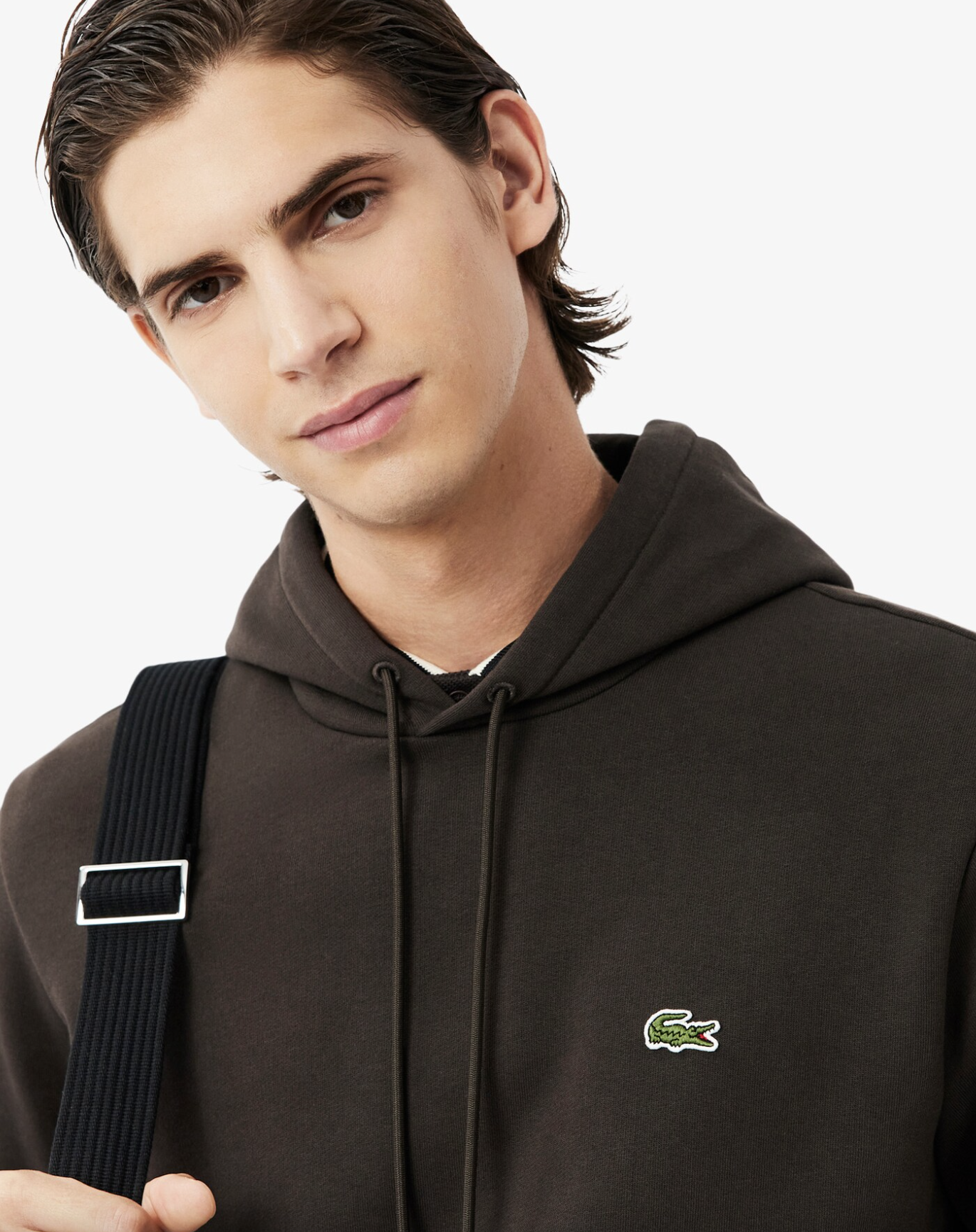 Lacoste Lacoste FELPA CON CAPPUCCIO IN PILE — 2/4
