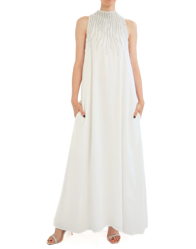 MIRIAM STELLA Miriam Stella SOLID COLOR LONG DRESS — 5/6