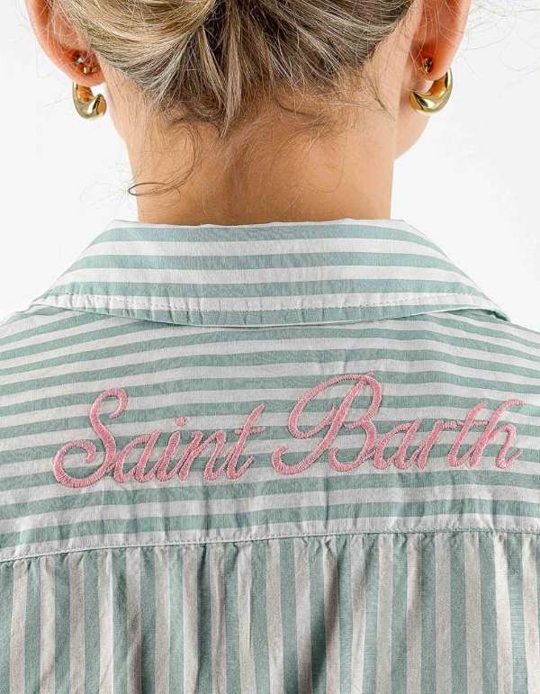 SAINT BARTH Saint Barth MEREDITH Cotton Sb Stripes V 53 Emb — 3/3