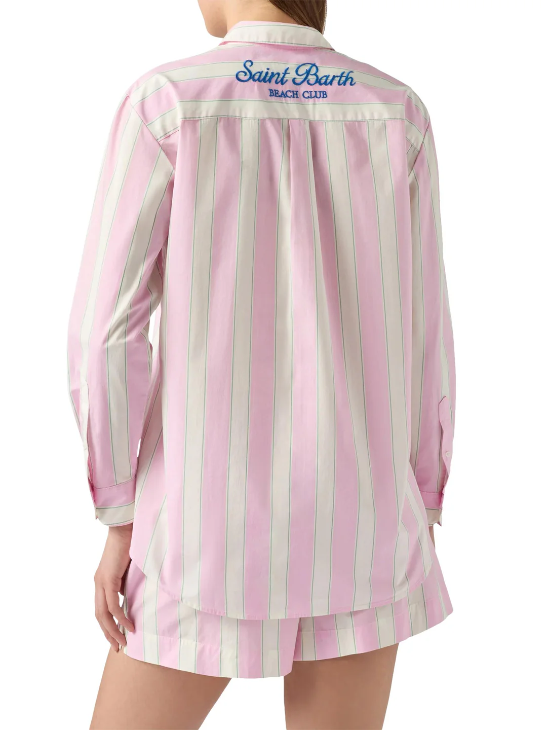 SAINT BARTH Saint Barth Camicia Brigitte in cotone a righe — 10/15