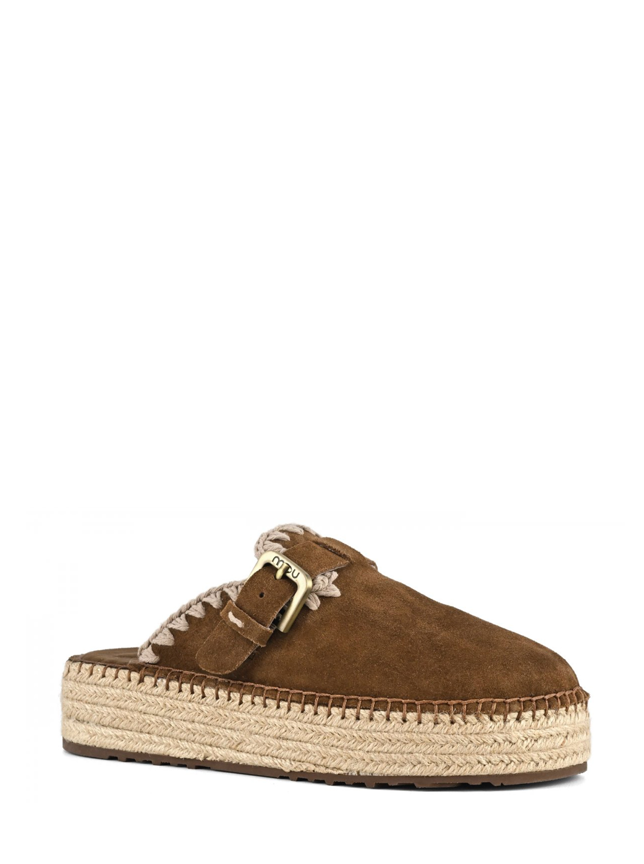 MOU Mou Jute clog plain suede — 2/3