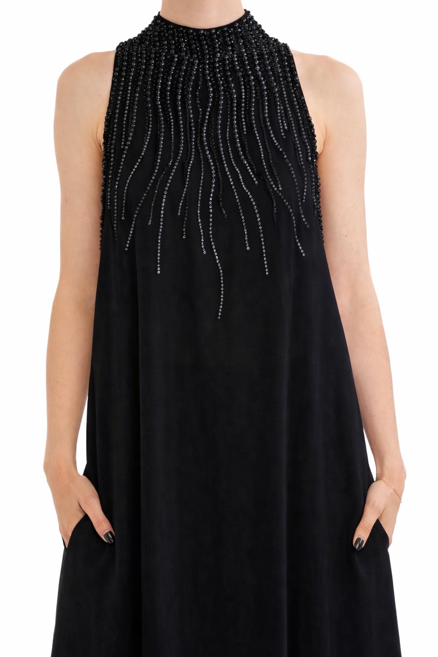 MIRIAM STELLA Miriam Stella SOLID COLOR LONG DRESS — 2/6