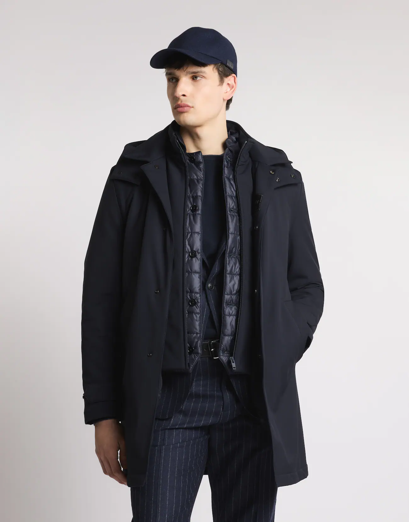 Fay Fay Morning Coat Travel in Jersey Stretch — 3/7