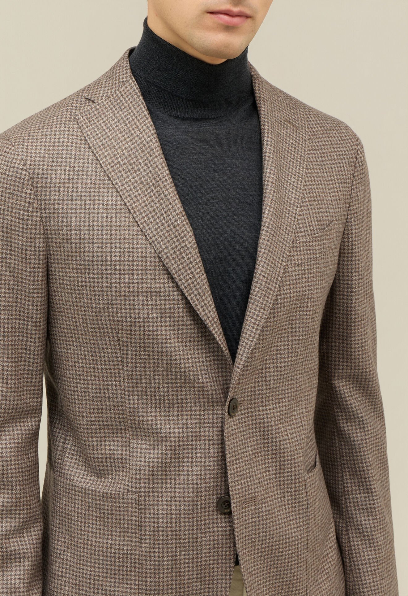 Boglioli Boglioli K-Jacket in misto lana e seta pied-de-poule — 3/4