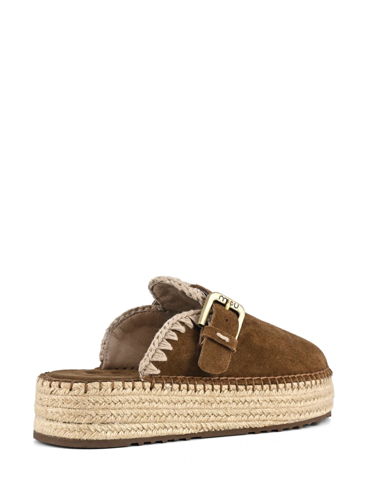 Mou Jute clog plain suede