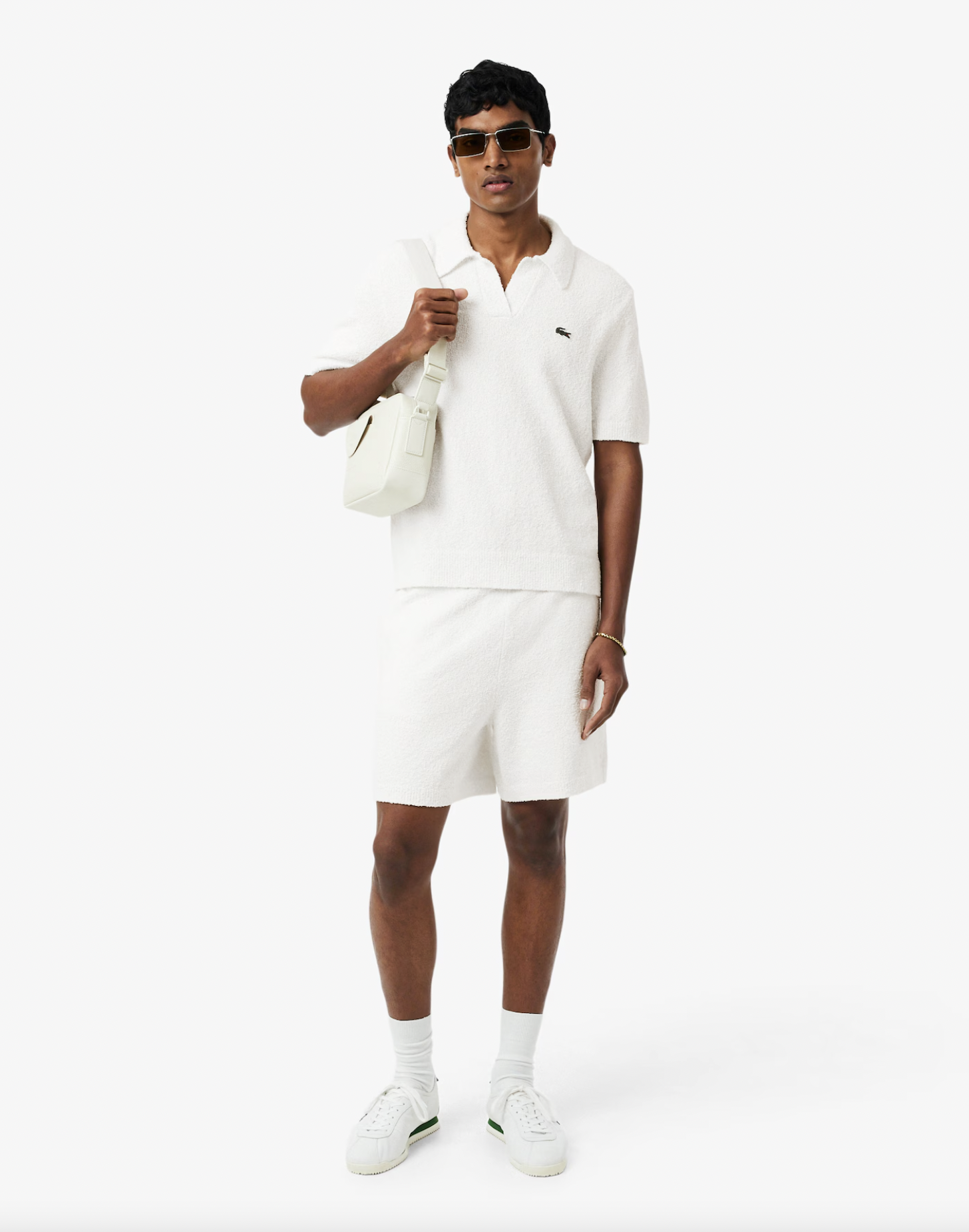 Lacoste Lacoste Shorts in maglia bouclé — 1/3
