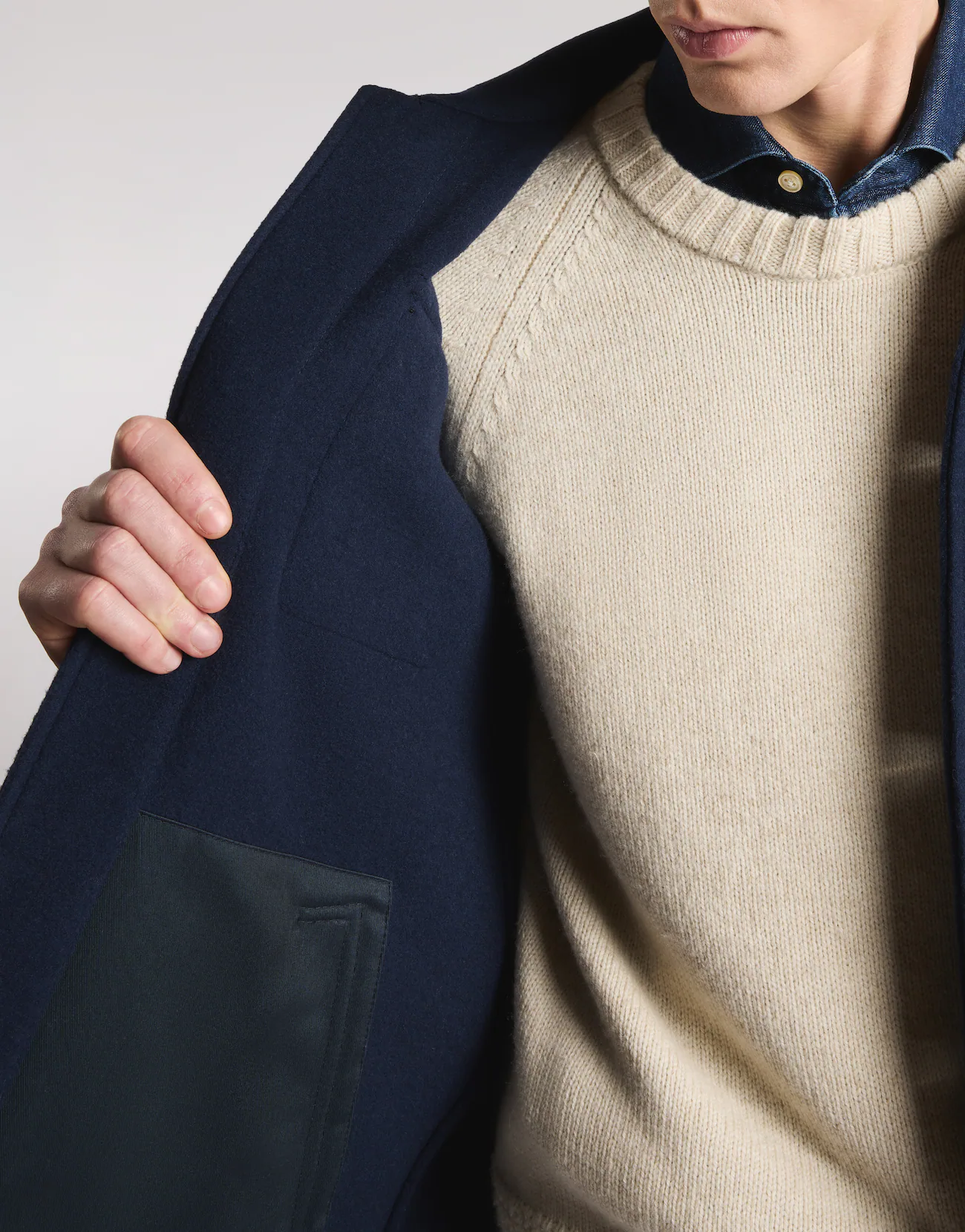 Fay Fay Shirt Jac in Panno di Lana — 1/4