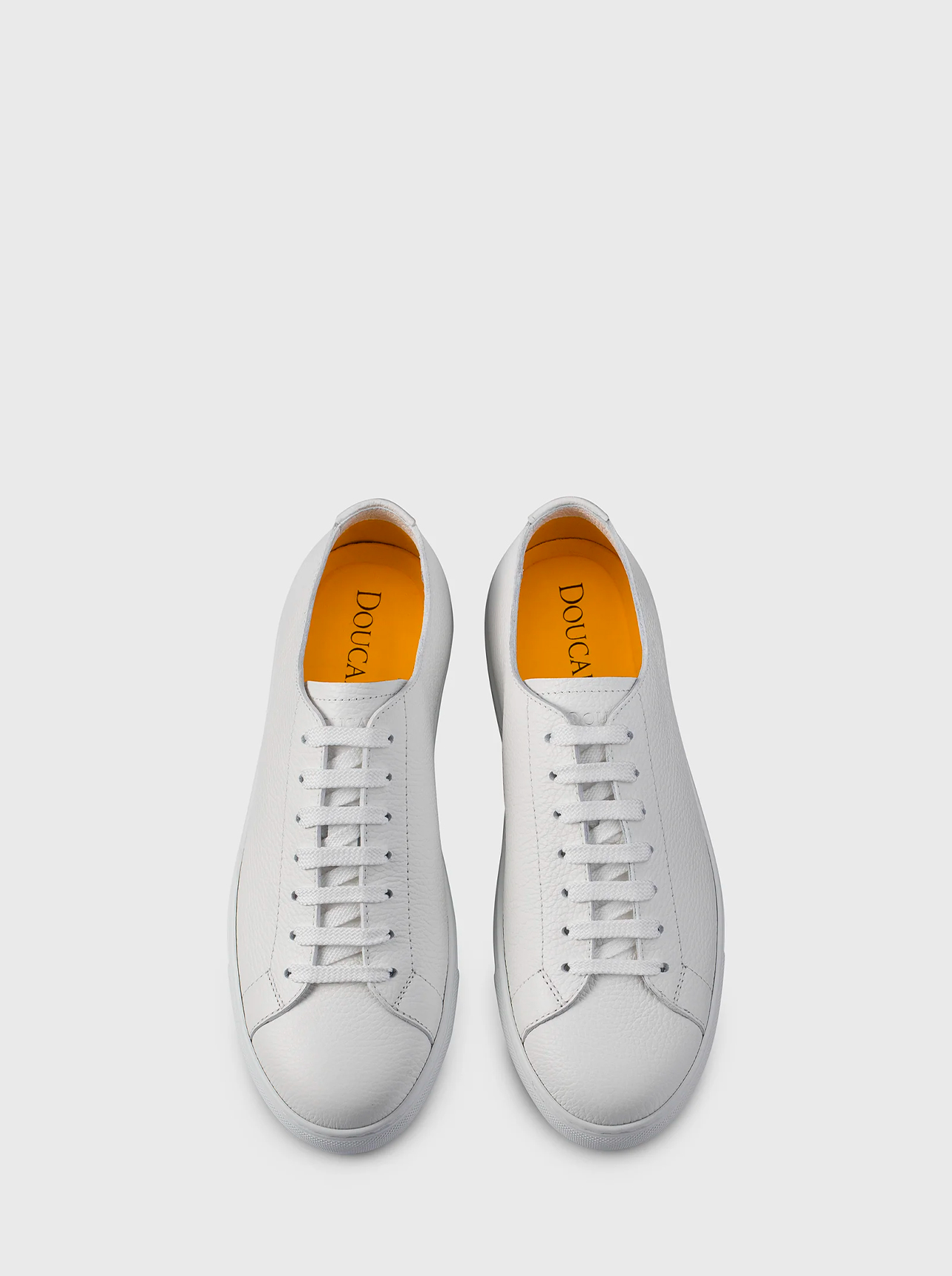Doucal's Doucal's Sneaker in pelle bottalata bianca — 2/3