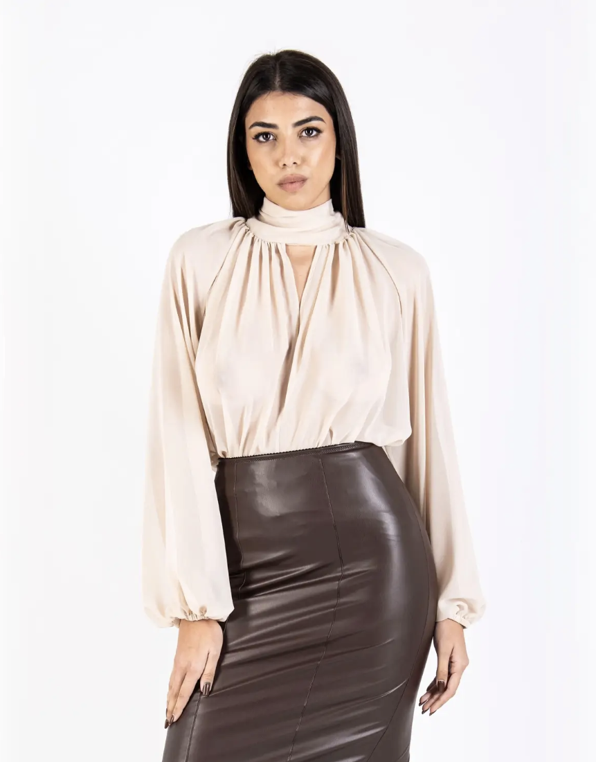 DISTRICT District BLUSA MANICA LUNGA CON FUSCHIACCA — 2/2