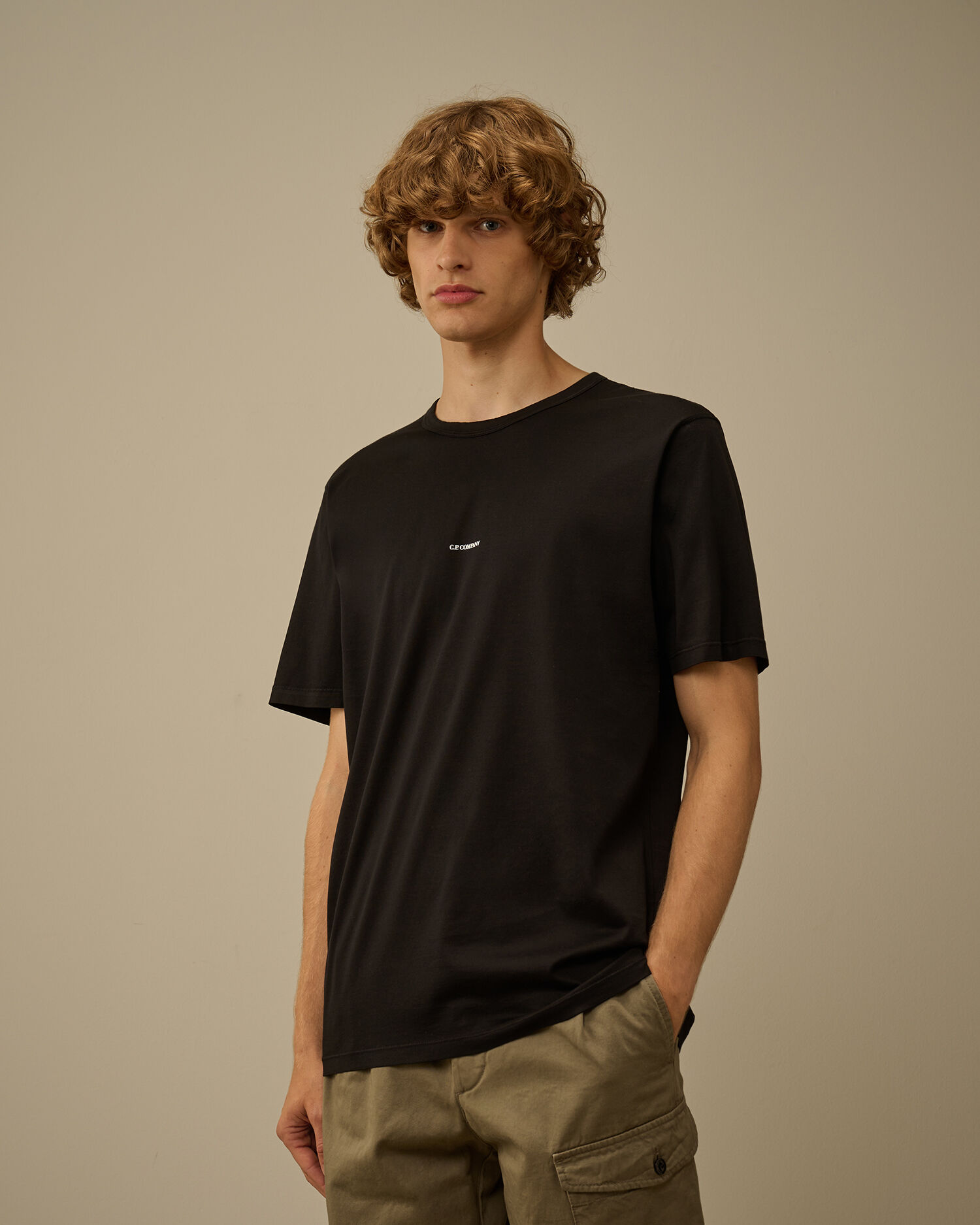 CP Company Cp Company Mercerized Jersey Gasato Short Sleeve — 3/4