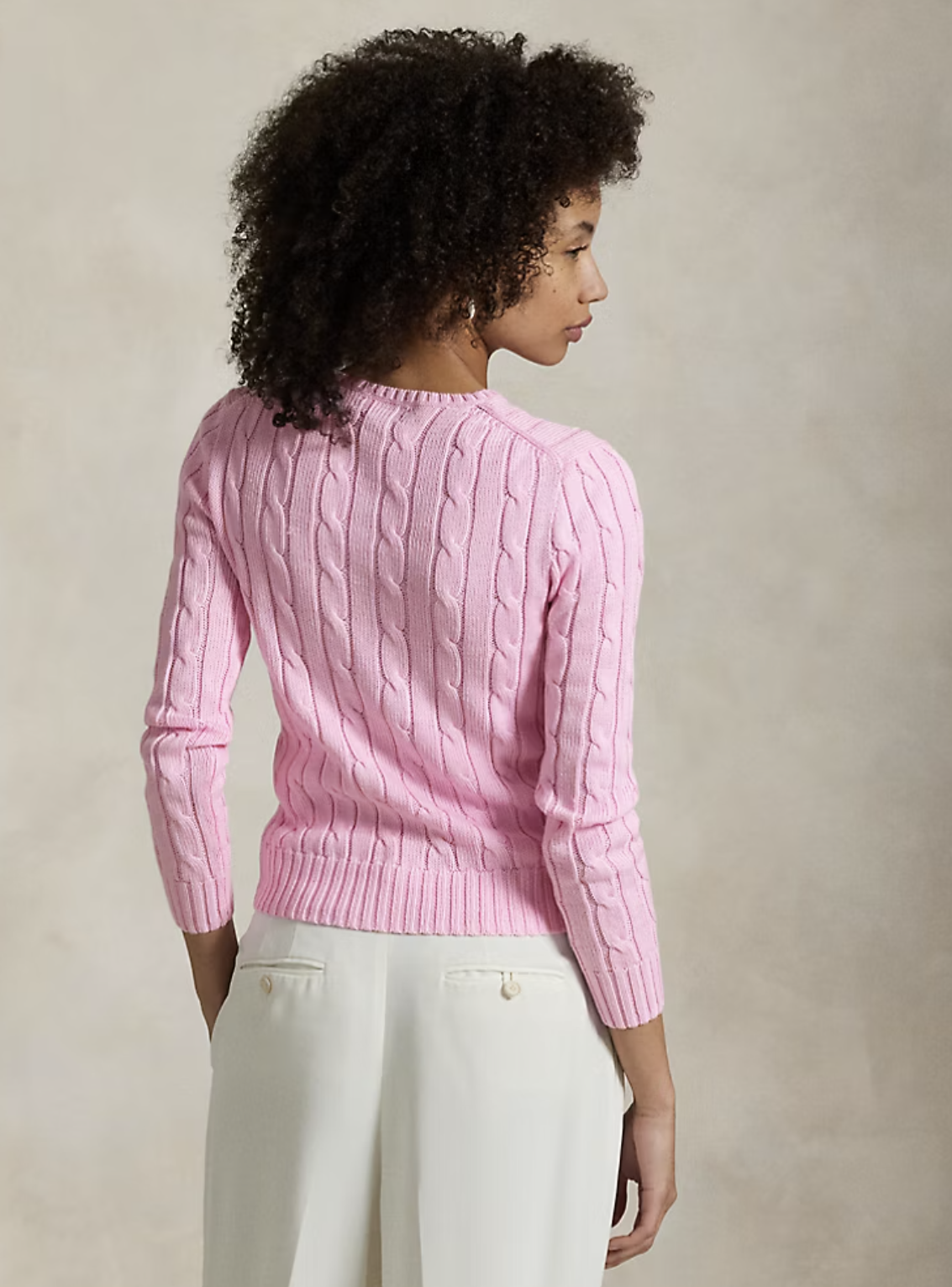 RALPH LAUREN Ralph Lauren Maglia a girocollo in cotone a trecce — 10/11