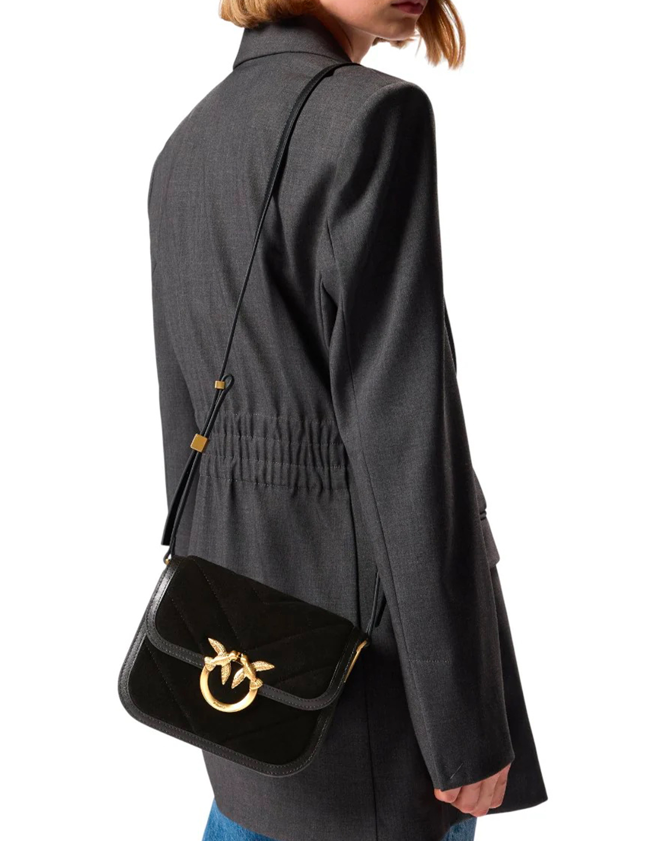 Pinko LOVE BOX BAG MINI SUEDE