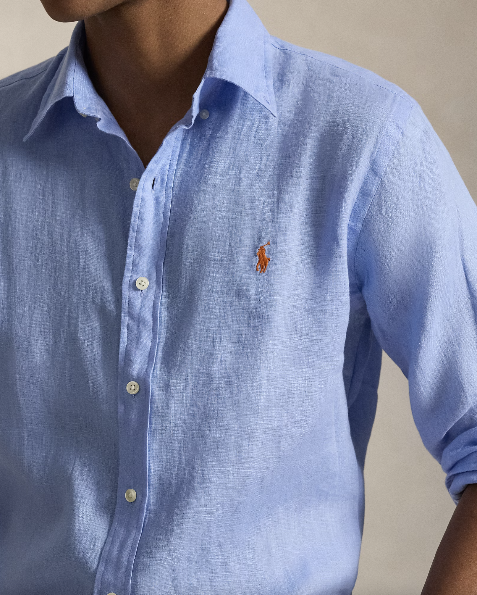 RALPH LAUREN Ralph Lauren Camicia in lino Slim-Fit — 2/3