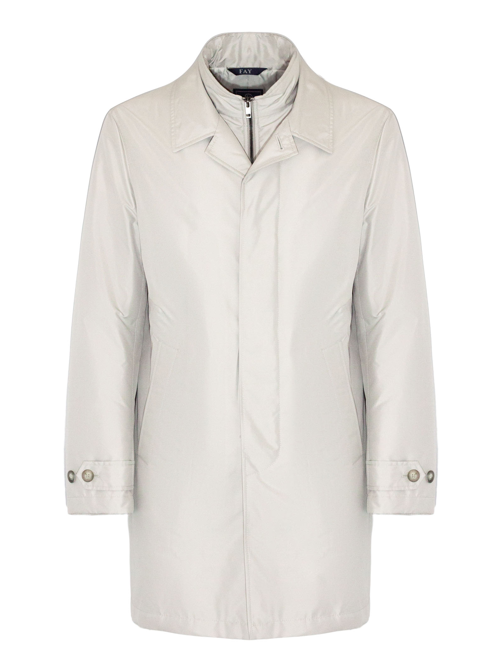 Fay Fay Morning Coat in Popeline Tecnico — 21/21