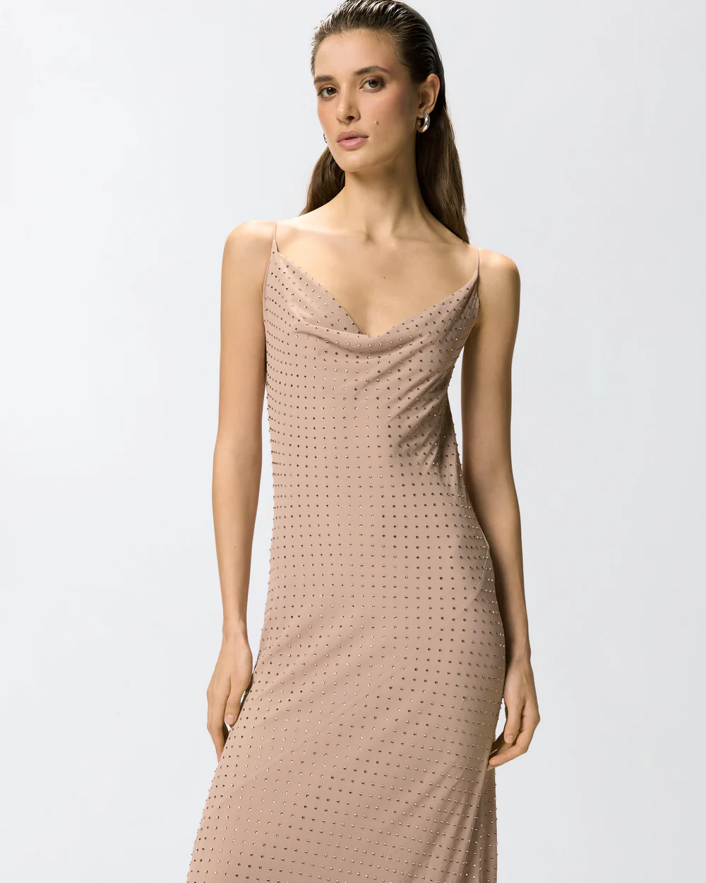 Pinko Pinko Abito slipdress lungo con strass — 3/4