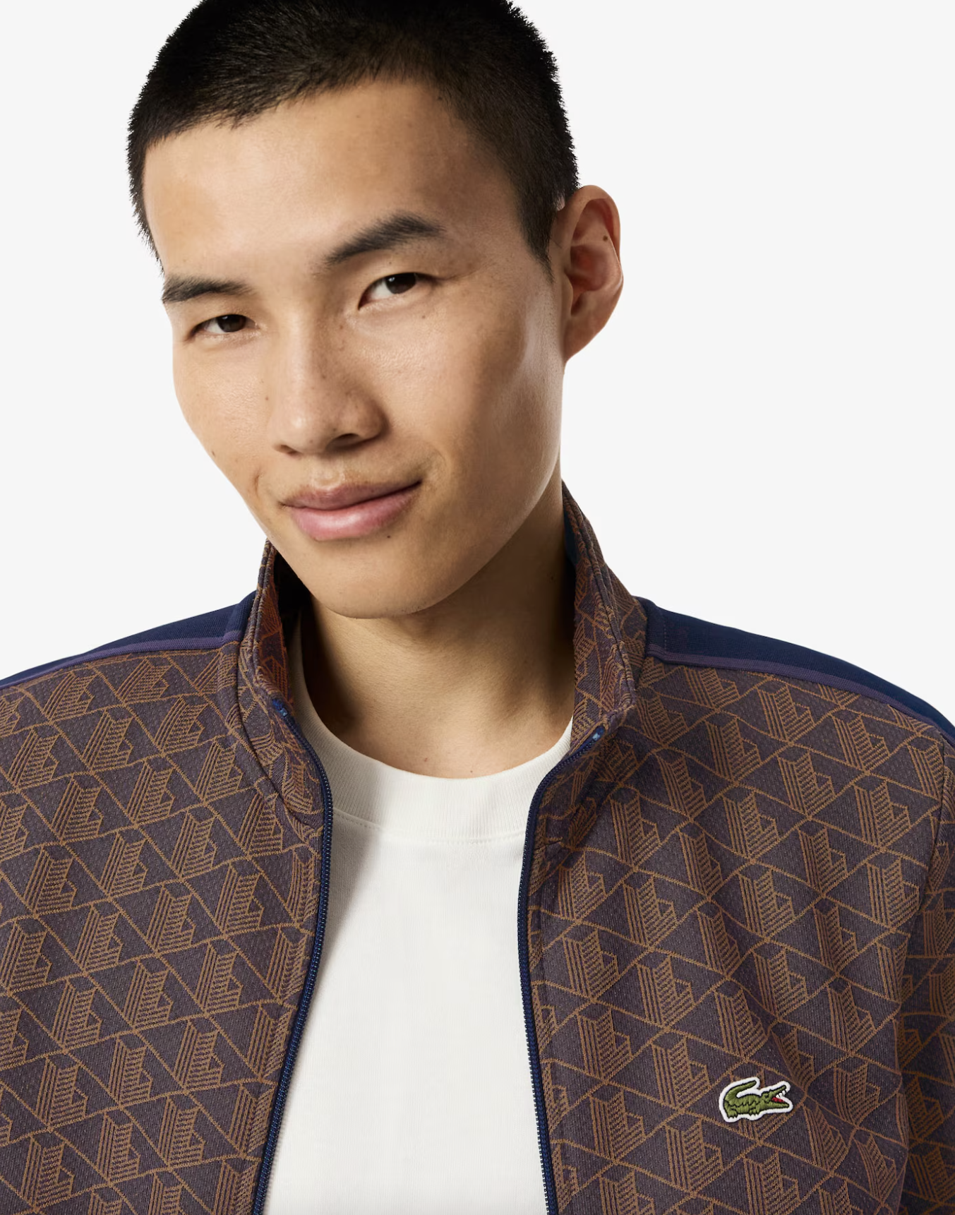 Lacoste Lacoste Giacca della tuta in jacquard con zip Paris — 2/8