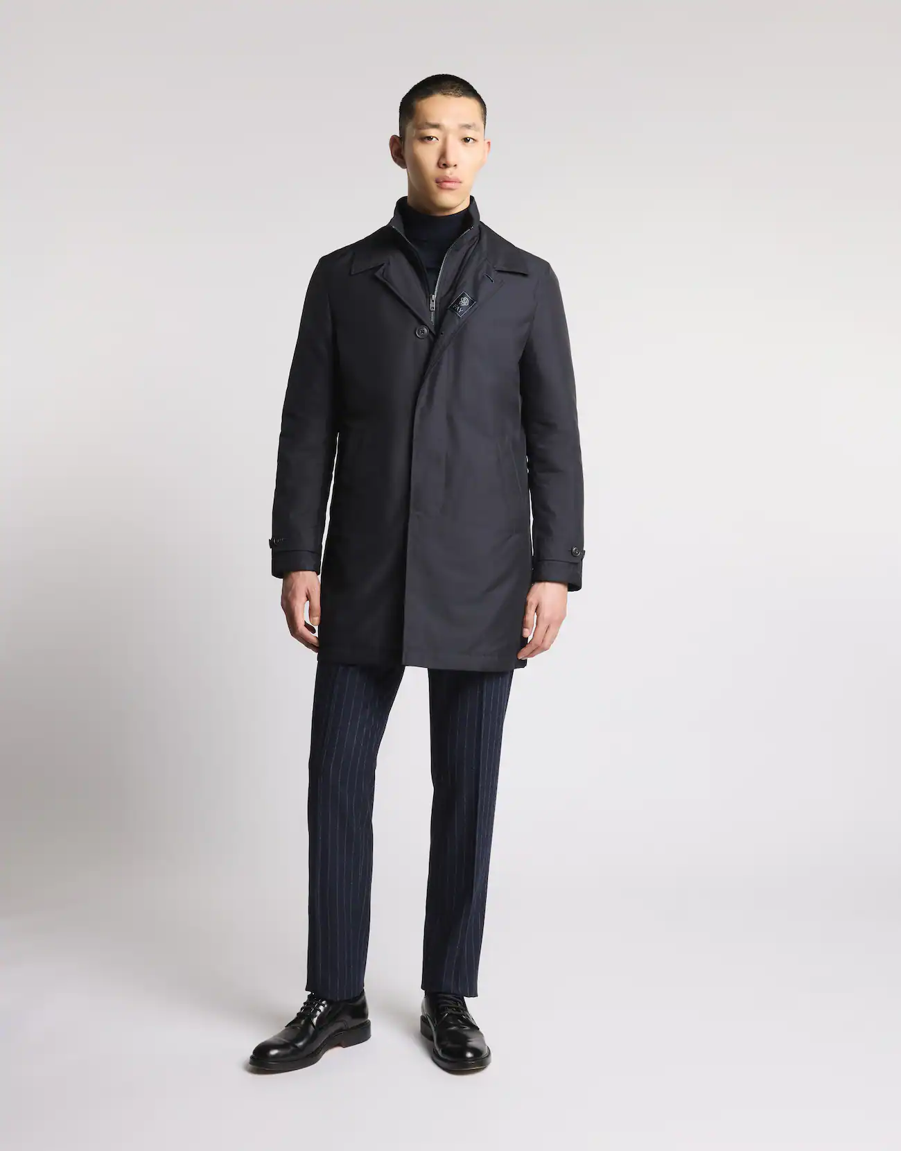 Fay Fay Morning Coat in Popeline Tecnico — 14/21