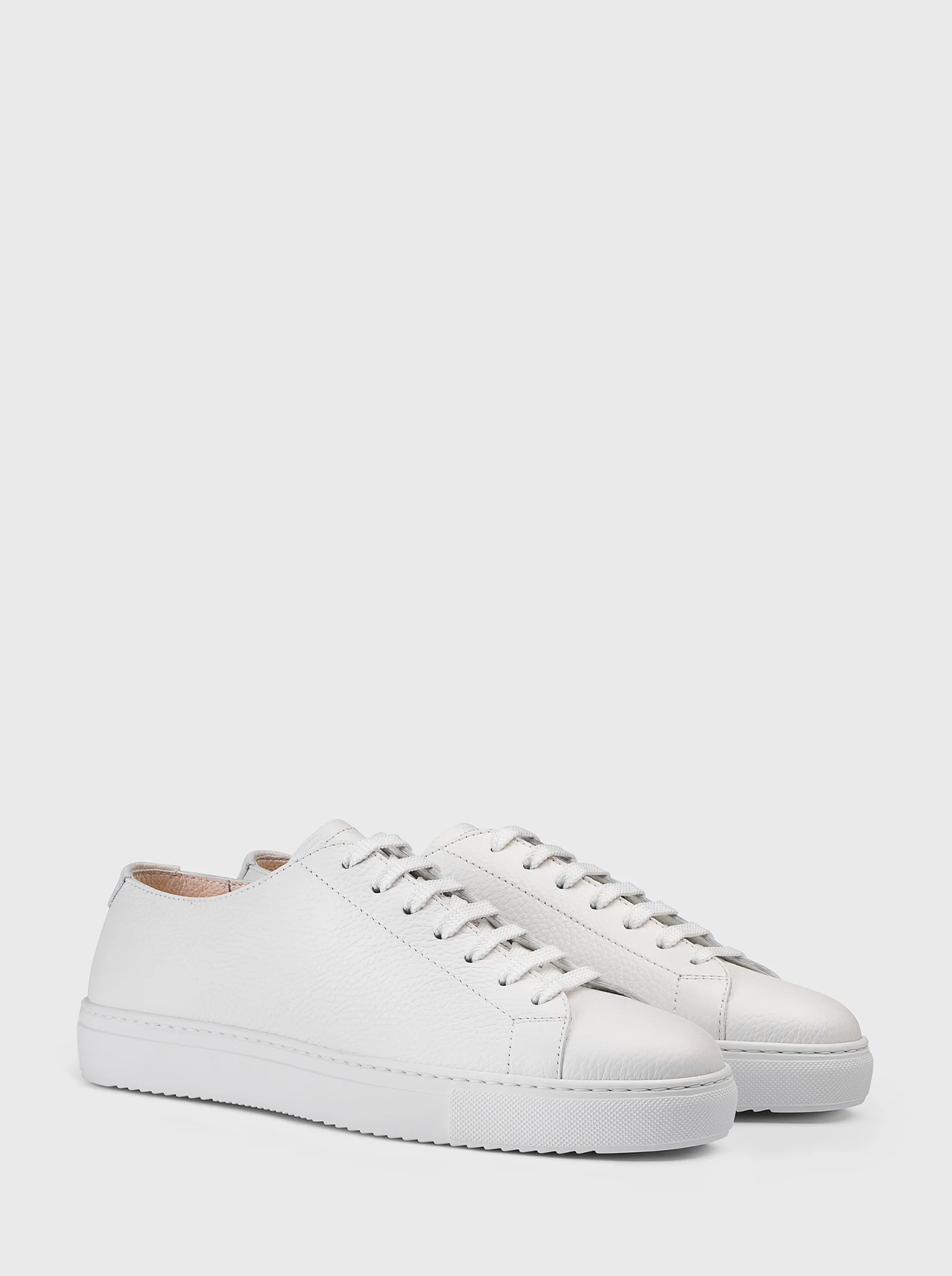 Doucal's Doucal's Sneaker in pelle bottalata bianca — 3/3