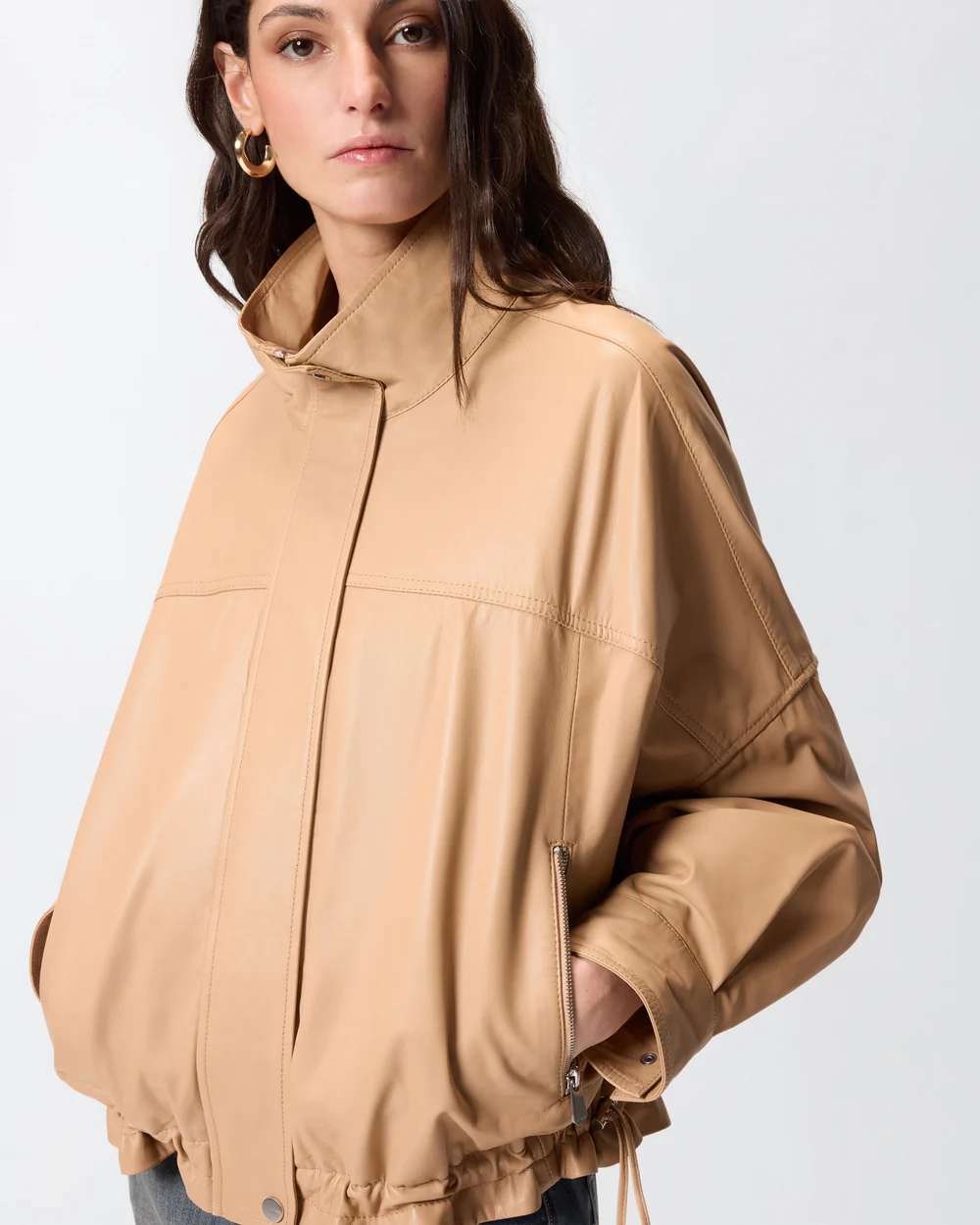 Pinko Pinko BAILEE BLOUSON NAPPA LEGGERA — 3/4