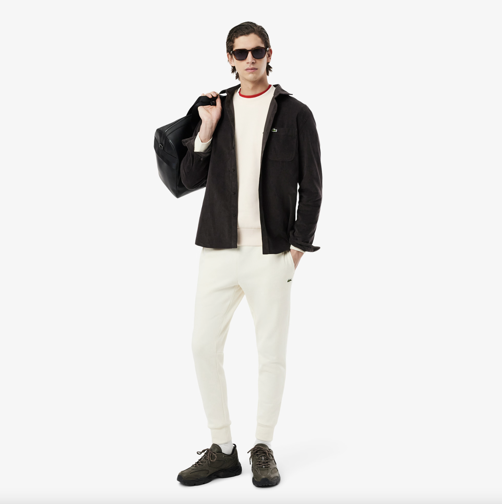Lacoste Lacoste Felpa girocollo in pile — 3/4