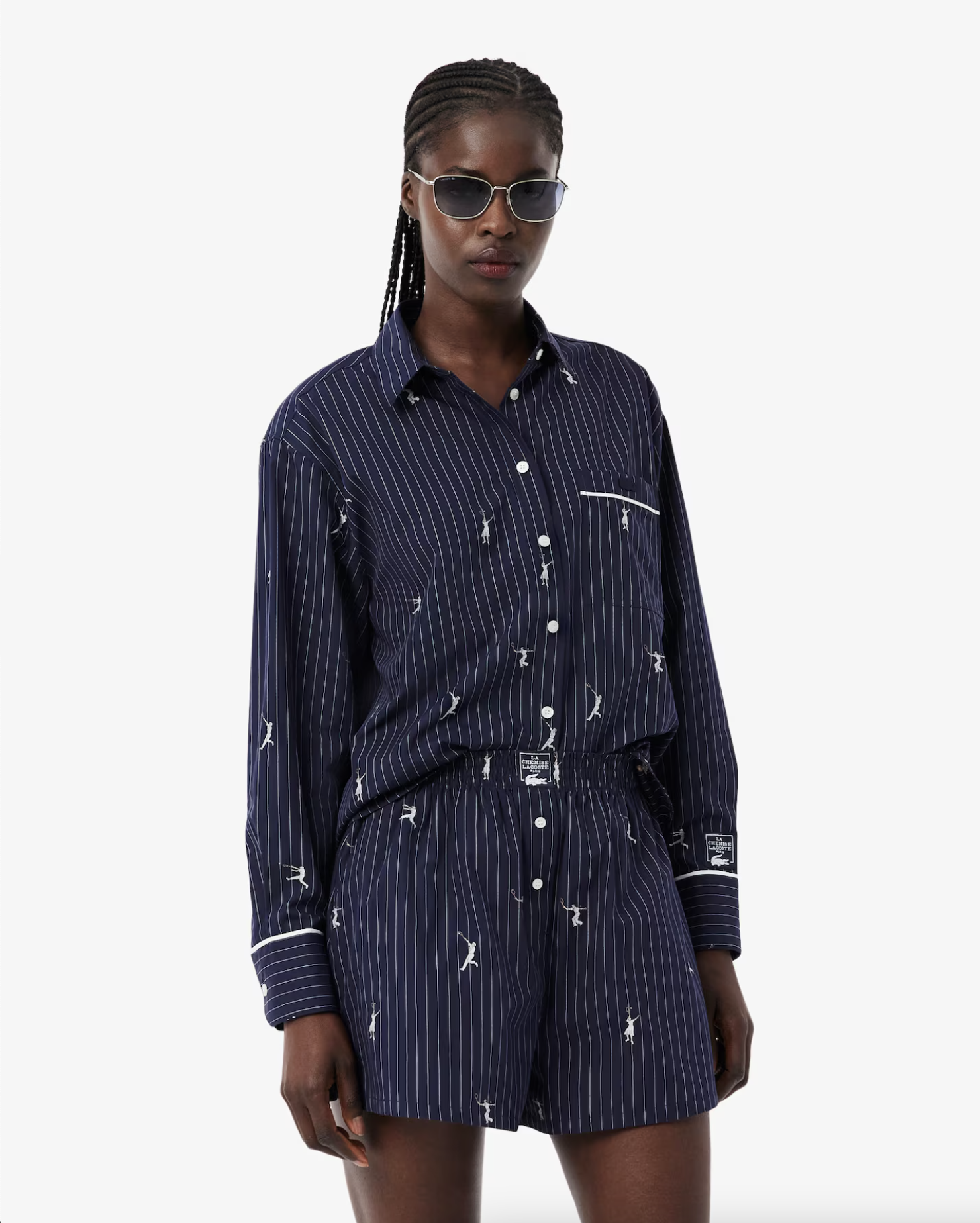 Lacoste Lacoste Camicia oversize con motivi jacquard — 2/3