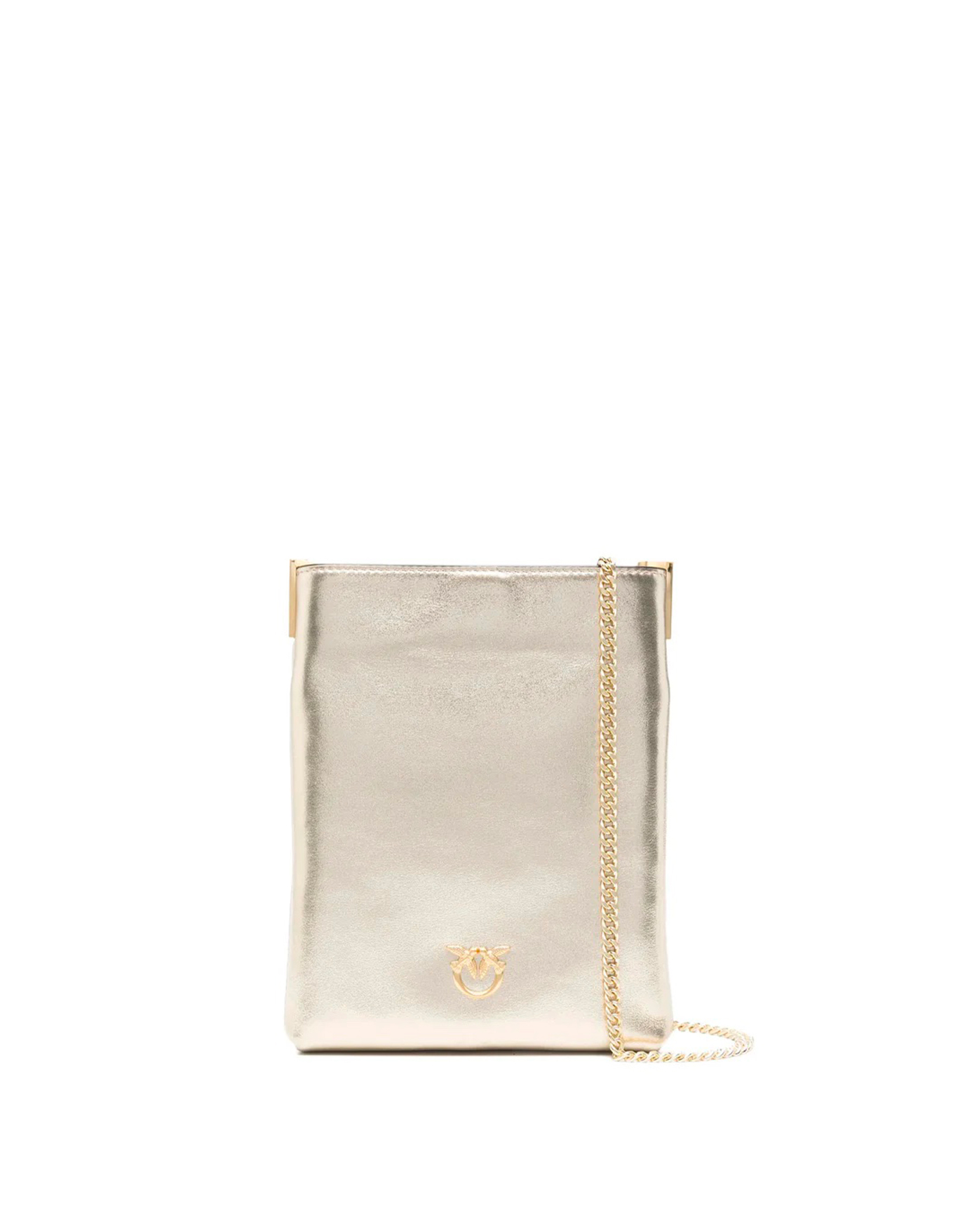 Pinko FLAT SATCHEL METALLIC SUEDE