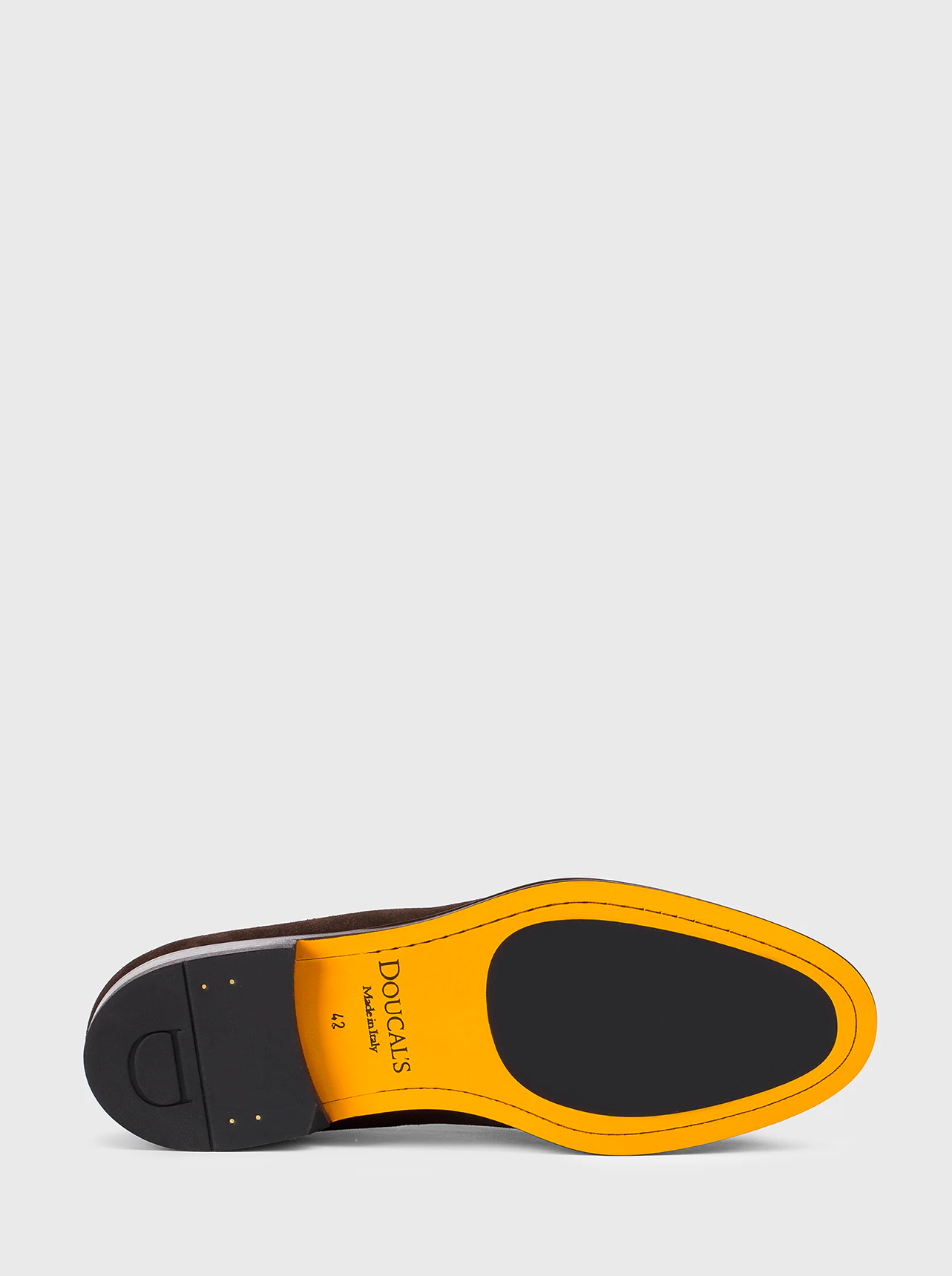 Doucal's Doucal's Mocassino con nappine in suede marrone — 7/8
