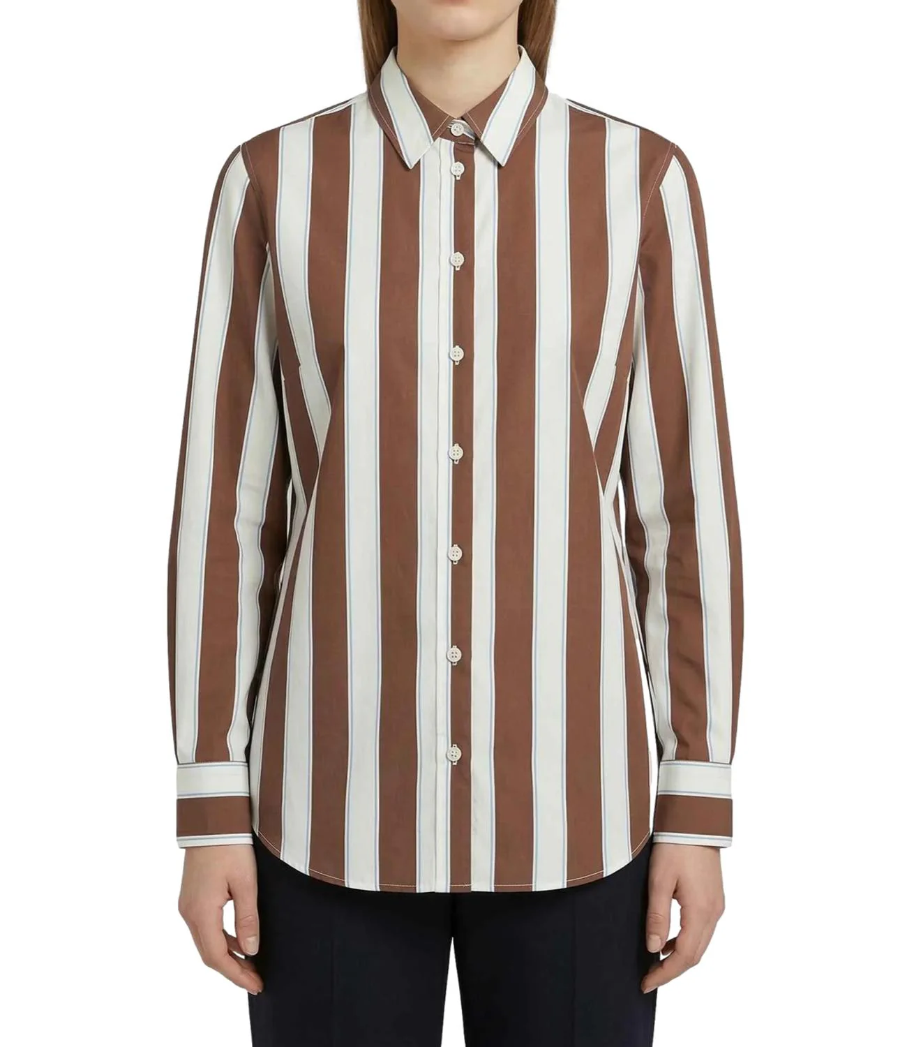 SAINT BARTH Saint Barth Camicia Brigitte in cotone a righe — 6/15
