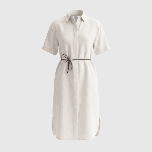 Gran Sasso Gran Sasso Abito midi jersey collo a polo — 5/5