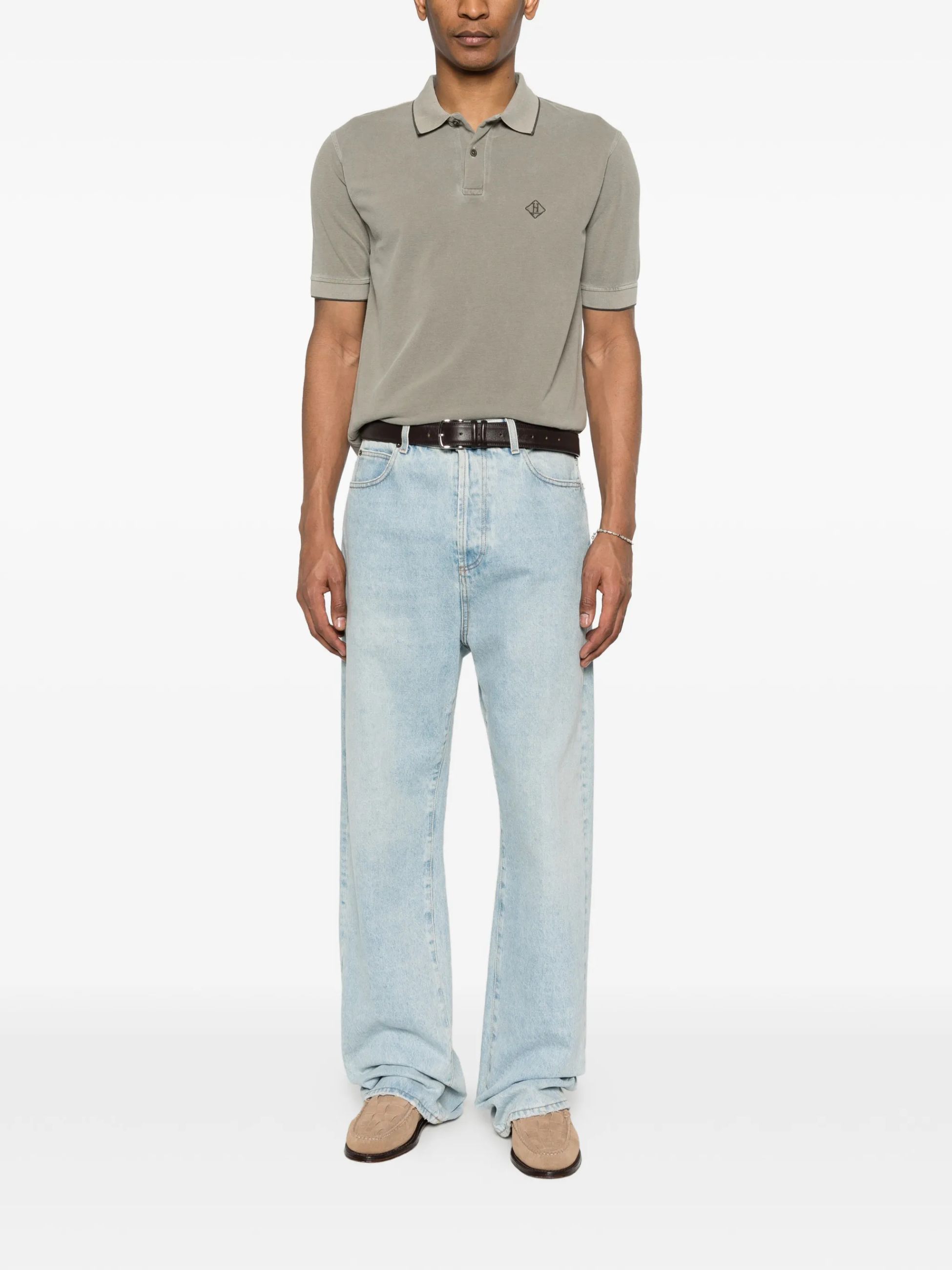 Herno Herno POLO IN PIQUET PIGMENT DYE — 1/4