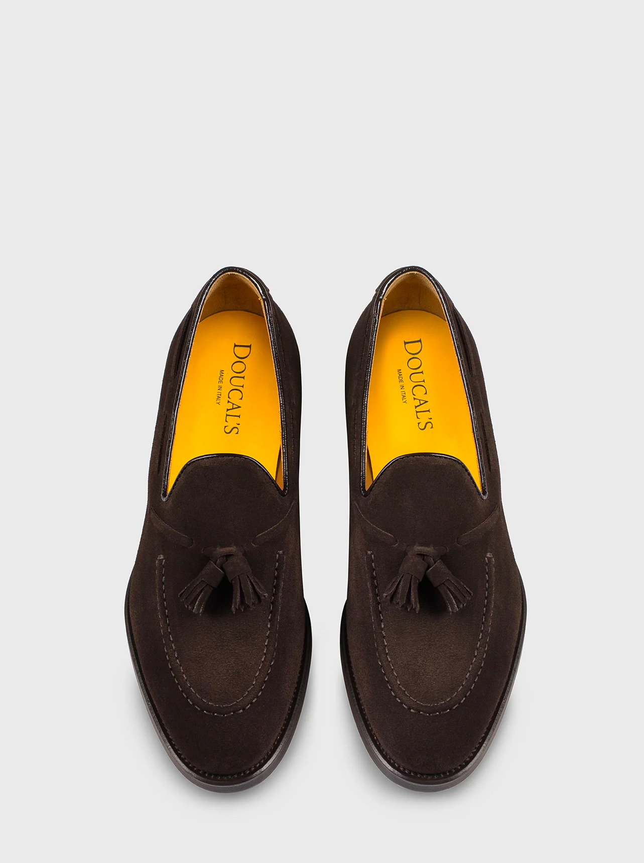 Doucal's Doucal's Mocassino con nappine in suede marrone — 2/8
