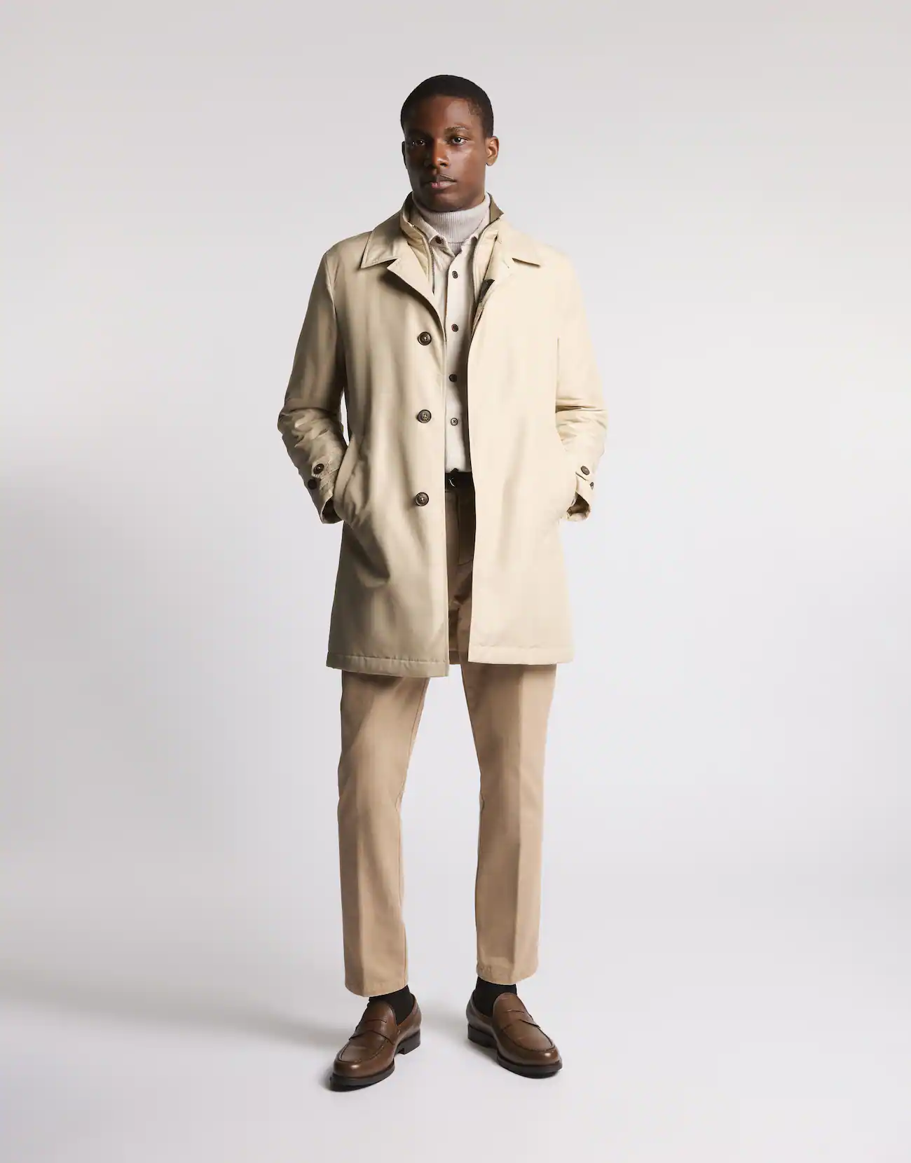 Fay Fay Morning Coat in Popeline Tecnico — 18/21